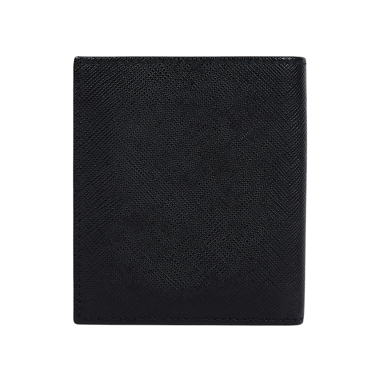 普拉達 PRADA Saffiano 皮革 錢包 短夾 2MO004_QHH 黑二折卡包 原廠盒子/保證卡