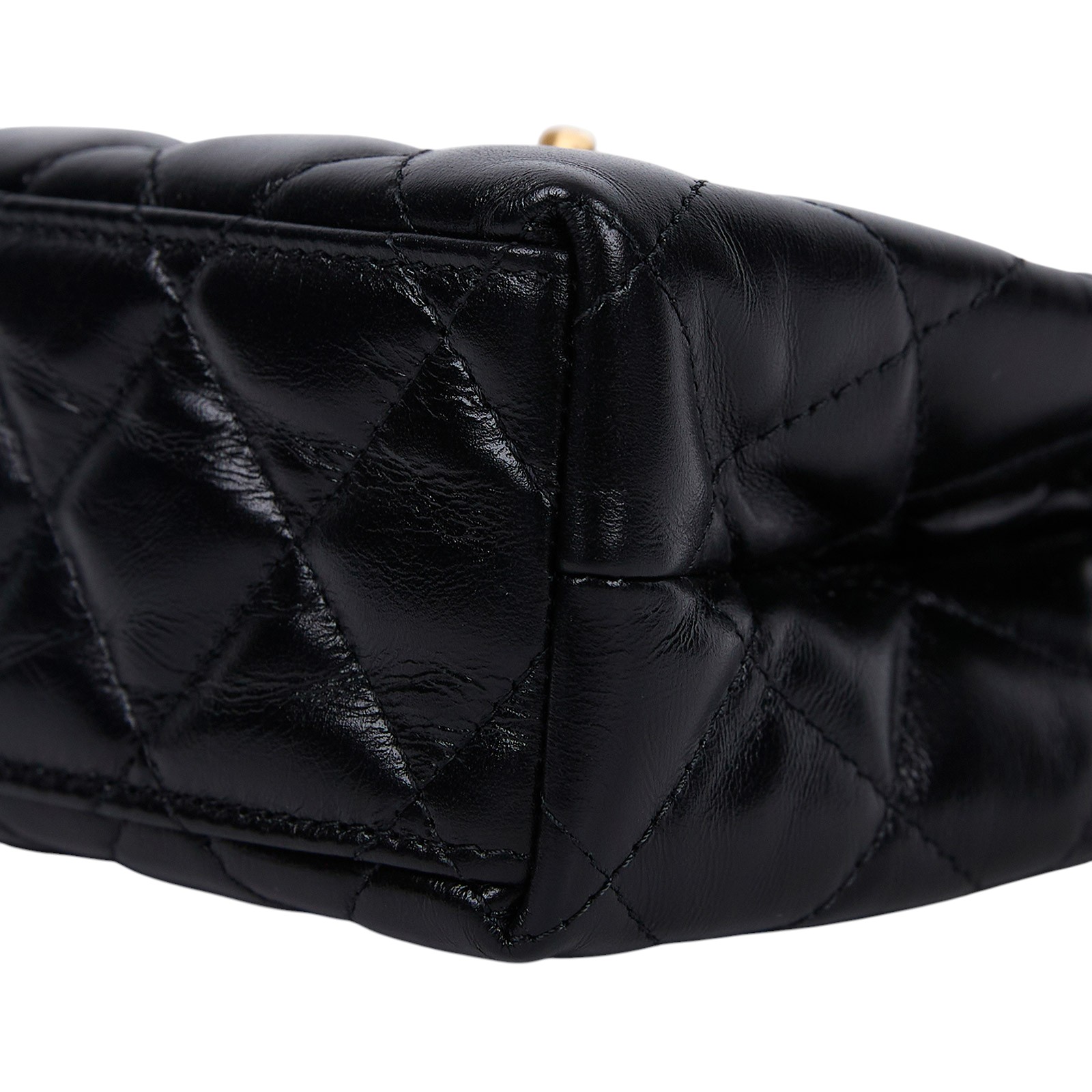 香奈兒 CHANEL Kelly Nano 手提 斜背包 AS4416 B15566 晶片款 黑金KELLY 2WAYS 防塵袋 / 購買證明