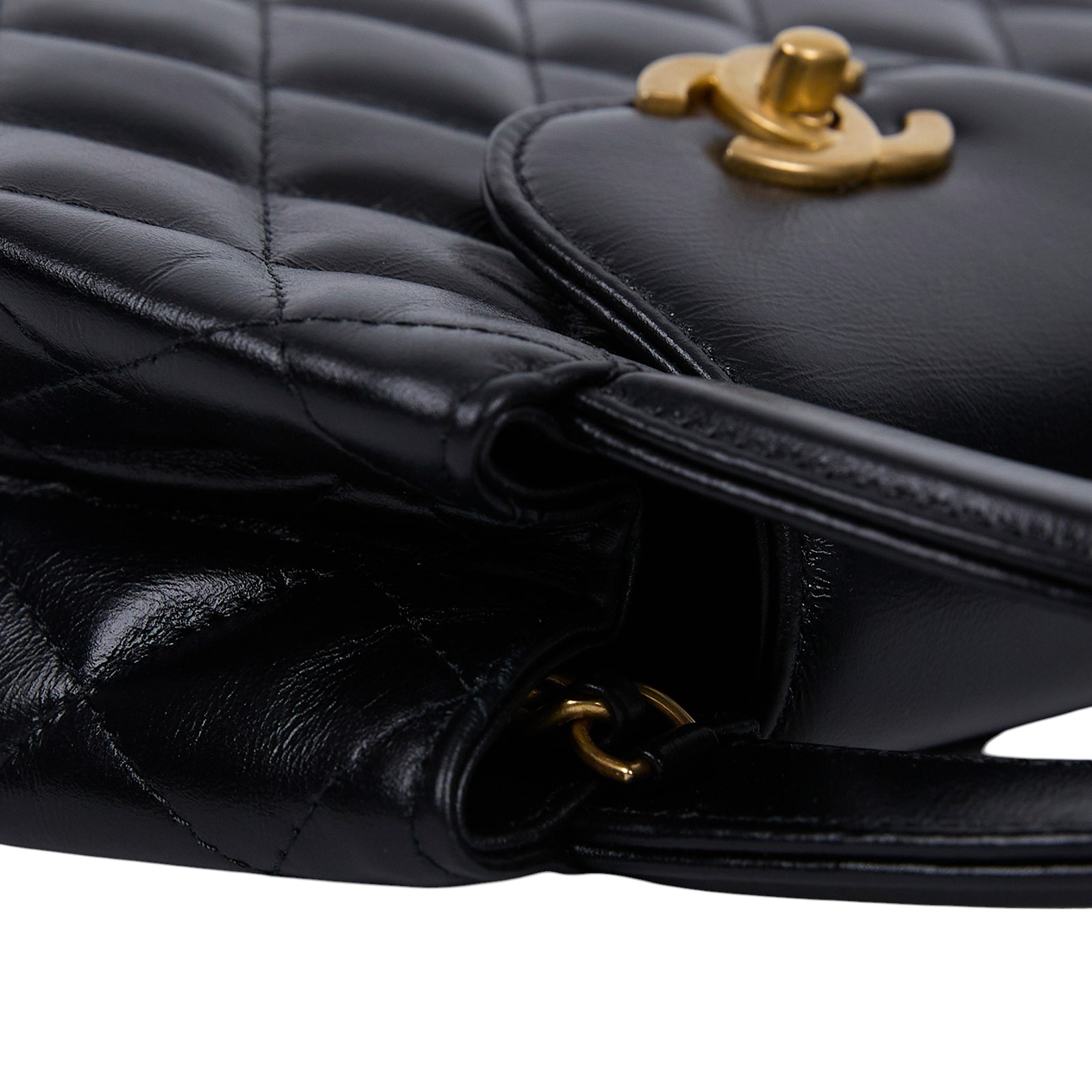 香奈兒 CHANEL Kelly Nano 手提 斜背包 AS4416 B15566 晶片款 黑金KELLY 2WAYS 防塵袋 / 購買證明