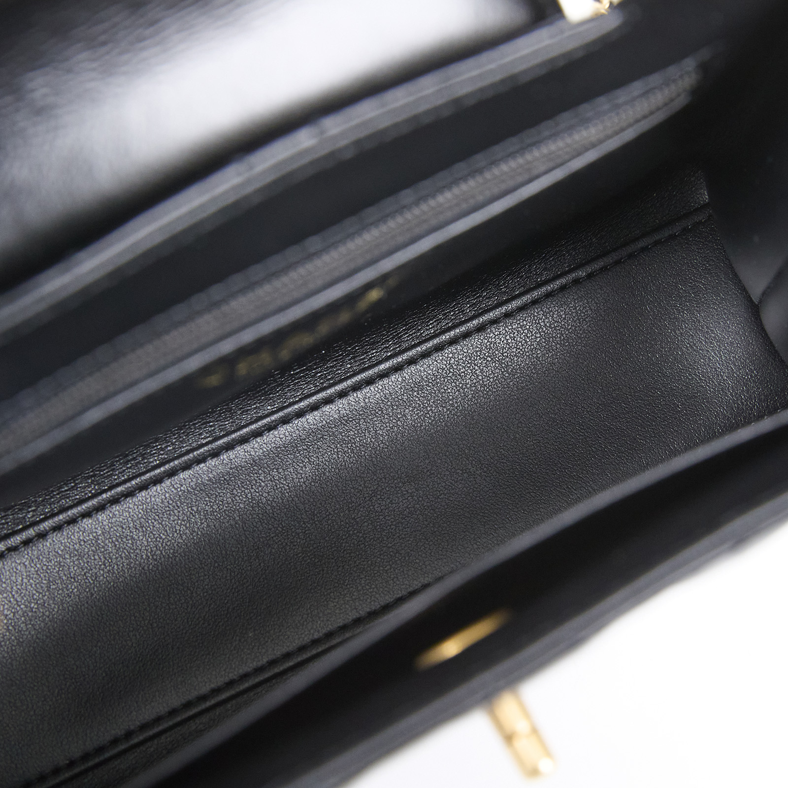 香奈兒 CHANEL Kelly Nano 手提 斜背包 AS4416 B15566 晶片款 黑金KELLY 2WAYS 防塵袋 / 購買證明