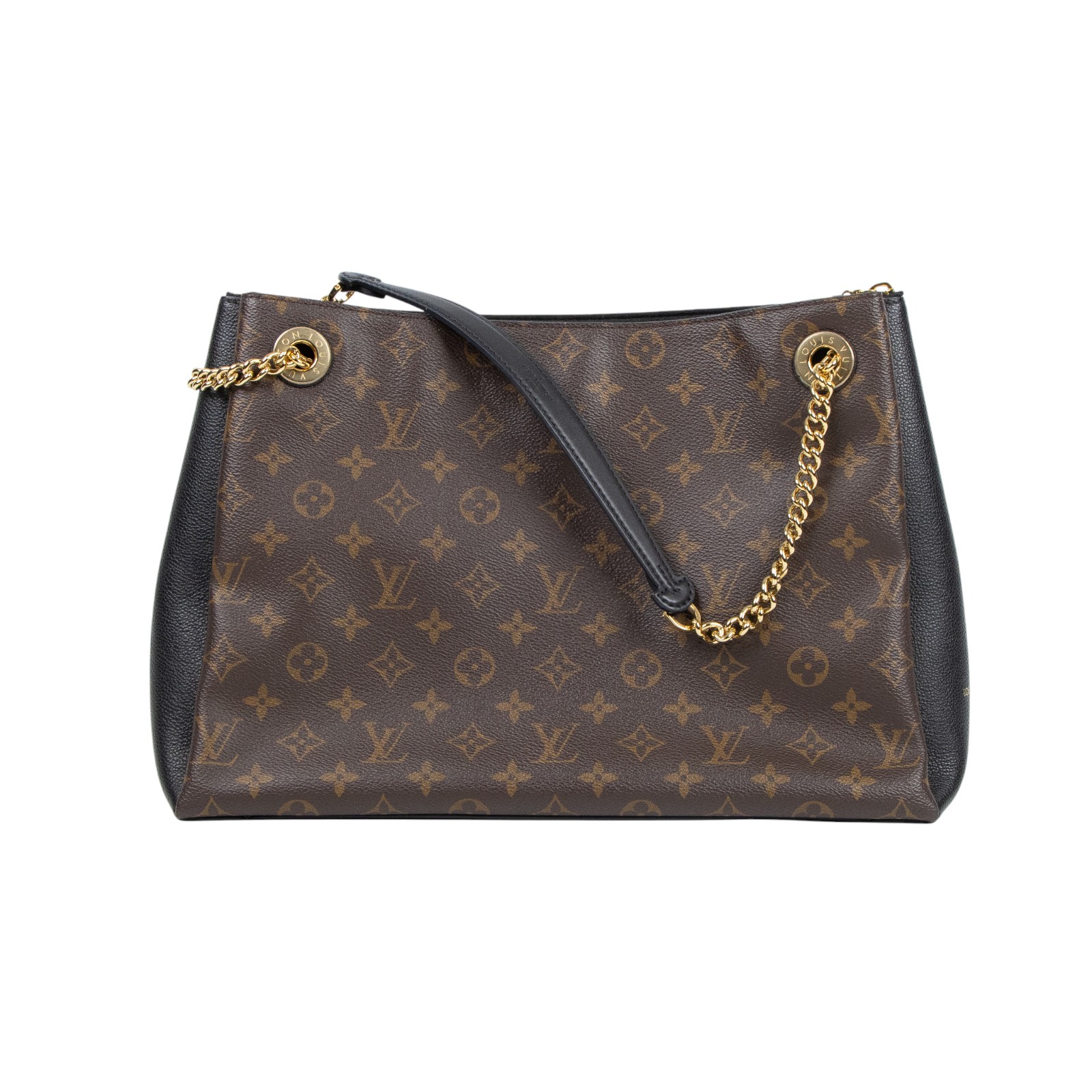 路易威登 LOUIS VUITTON SURENE MM 肩背包 老花 M43772 棕原花SURENE托特包 防塵袋