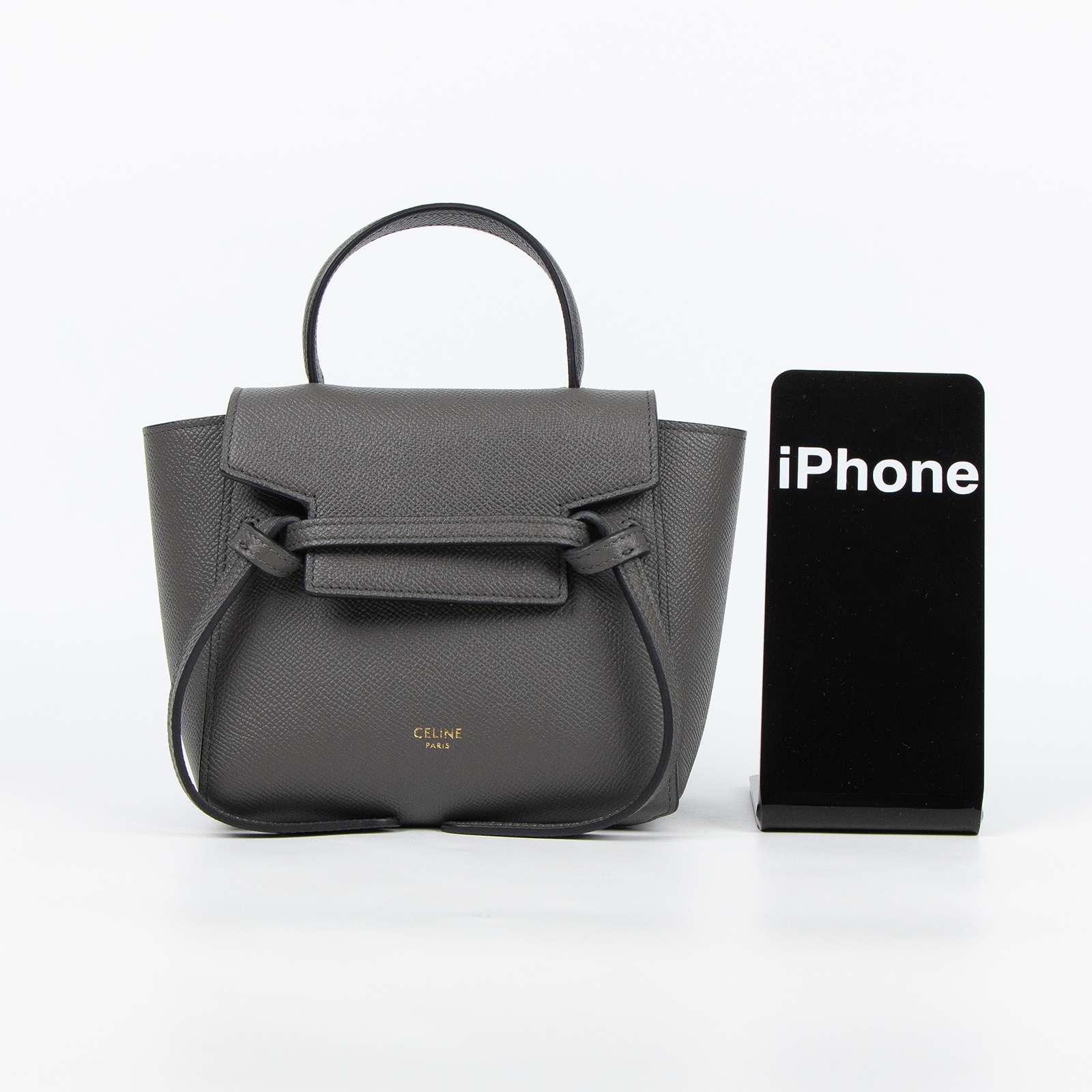 思琳 CELINE Pico Belt 手袋 194263ZVA 灰 PICO BELT BAG 防塵袋/購買證明