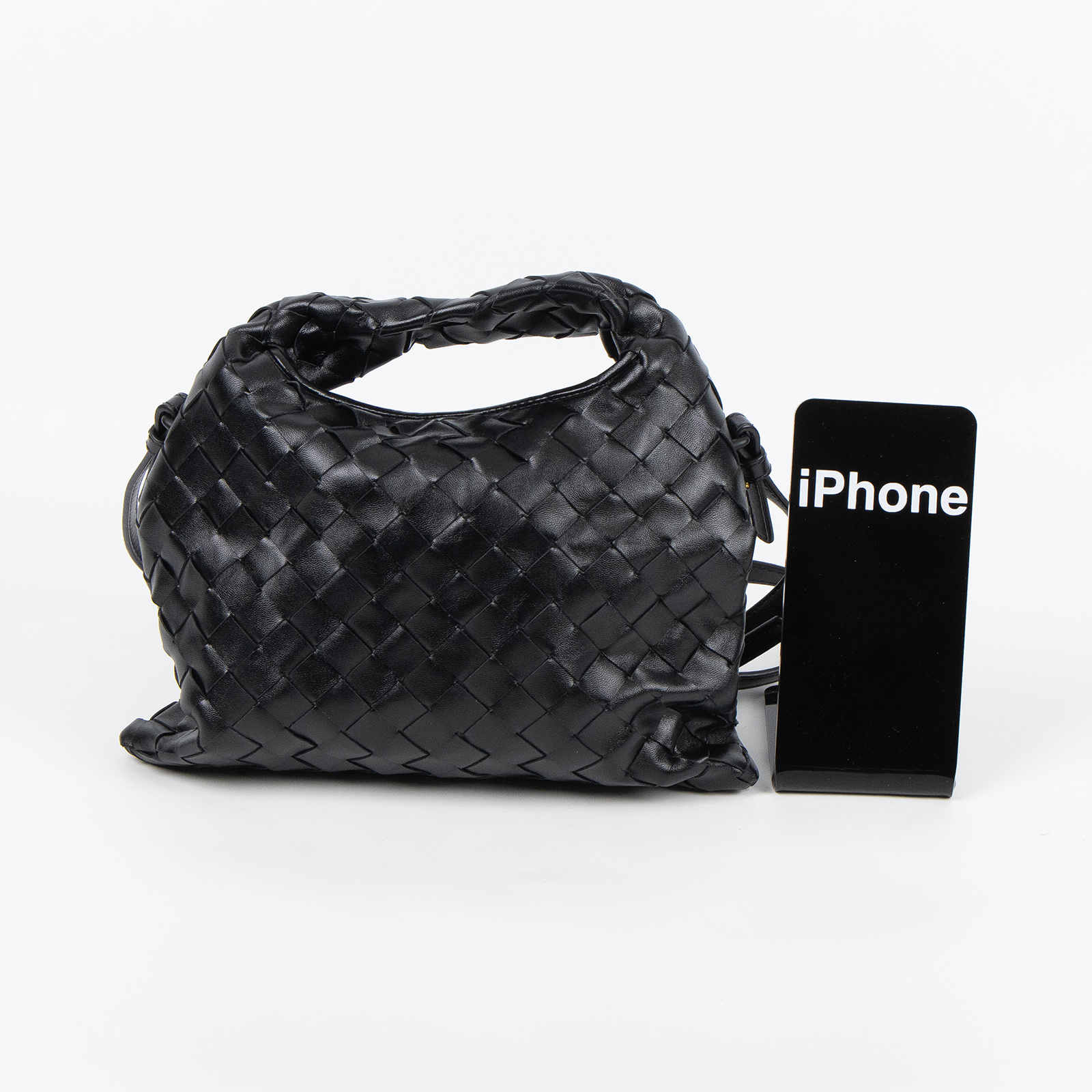 寶緹嘉 BOTTEGA VENETA Hop 迷你 斜挎包 777586V3IV1 黑MINI HOP 防塵袋