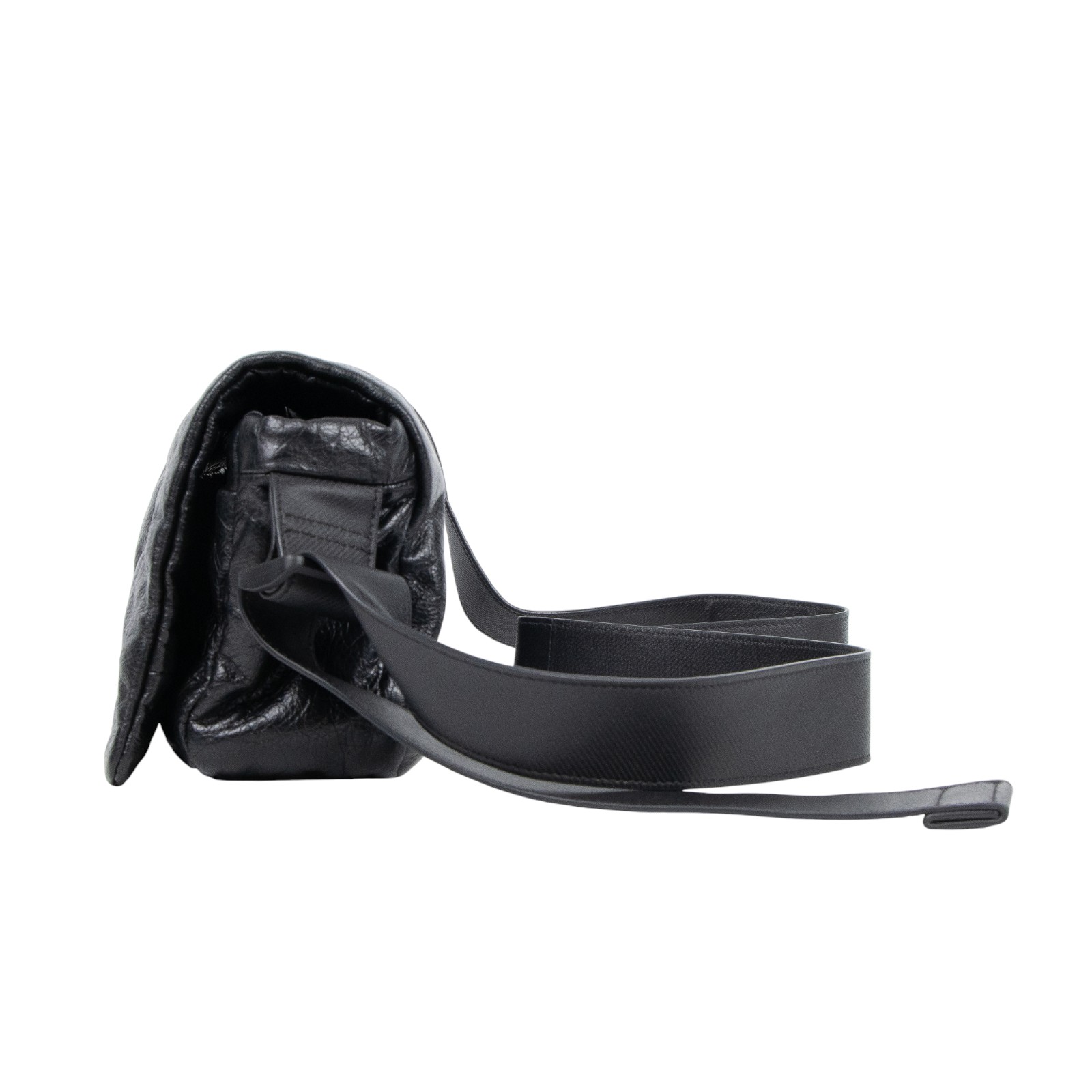 巴黎世家 BALENCIAGA Monaco 斜背包 8066302ABCI 黑 Monaco翻蓋包 無附屬品