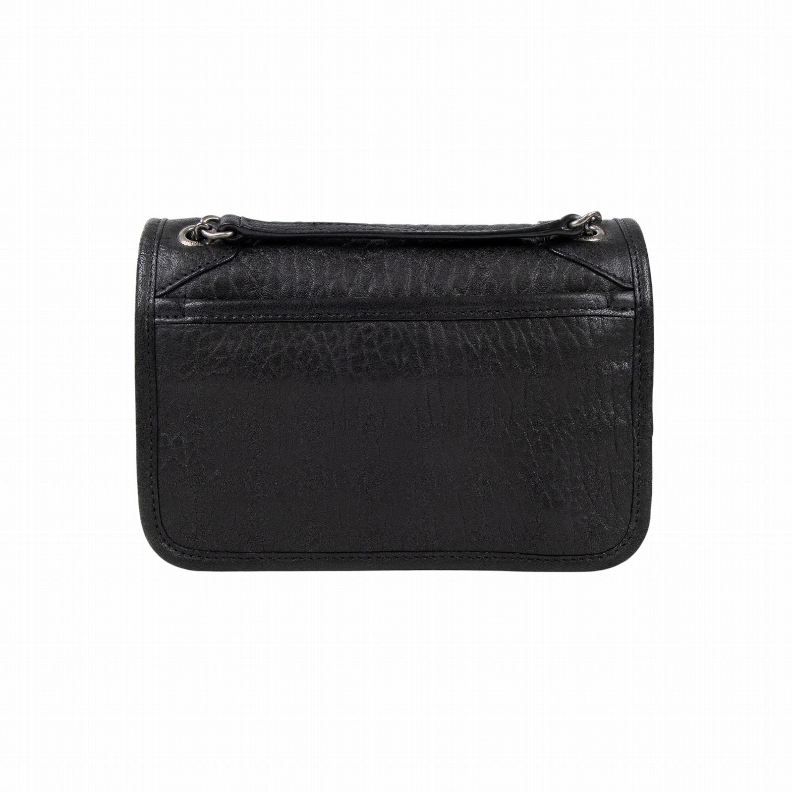 聖羅蘭 YSL SAINT LAURENT Niki 粒面小羊皮 迷你手袋 銀色五金 828736AACIA 黑銀粒面小羊皮NIKI MINI 原廠盒子/防塵袋