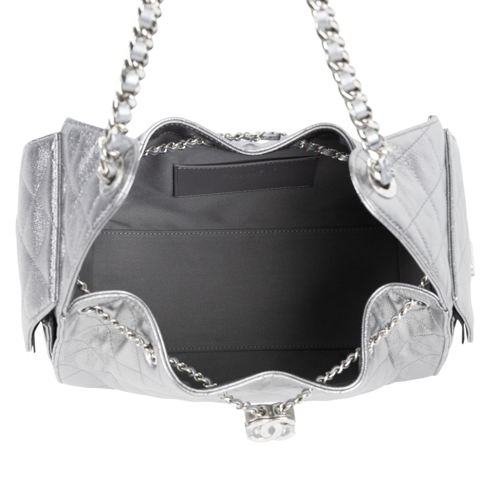 香奈兒 CHANEL 25 小型包 AS5293 B22716 晶片款 銀荔枝25包 小號 原廠盒子/防塵袋