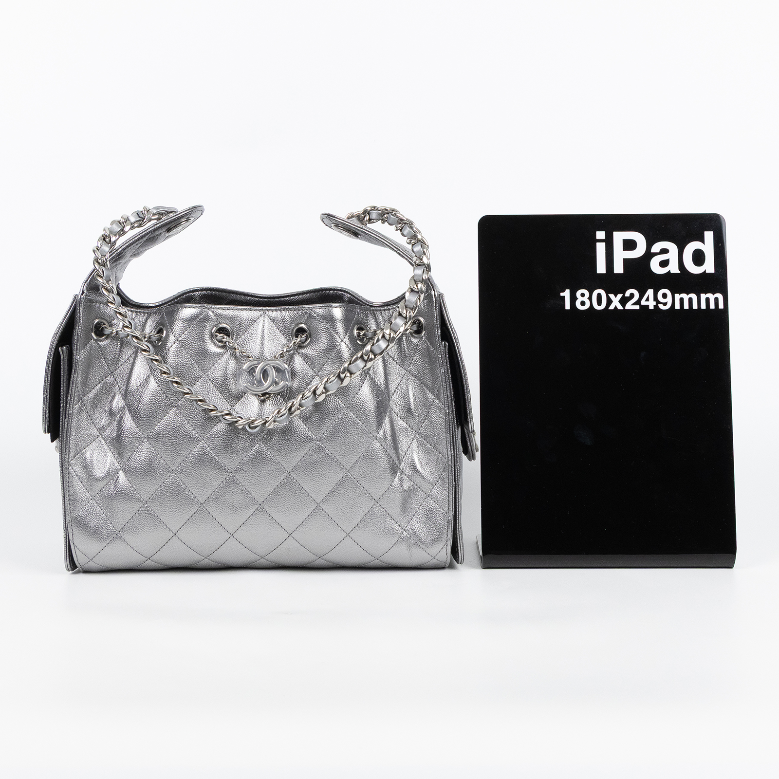 香奈兒 CHANEL 25 小型包 AS5293 B22716 晶片款 銀荔枝25包 小號 原廠盒子/防塵袋