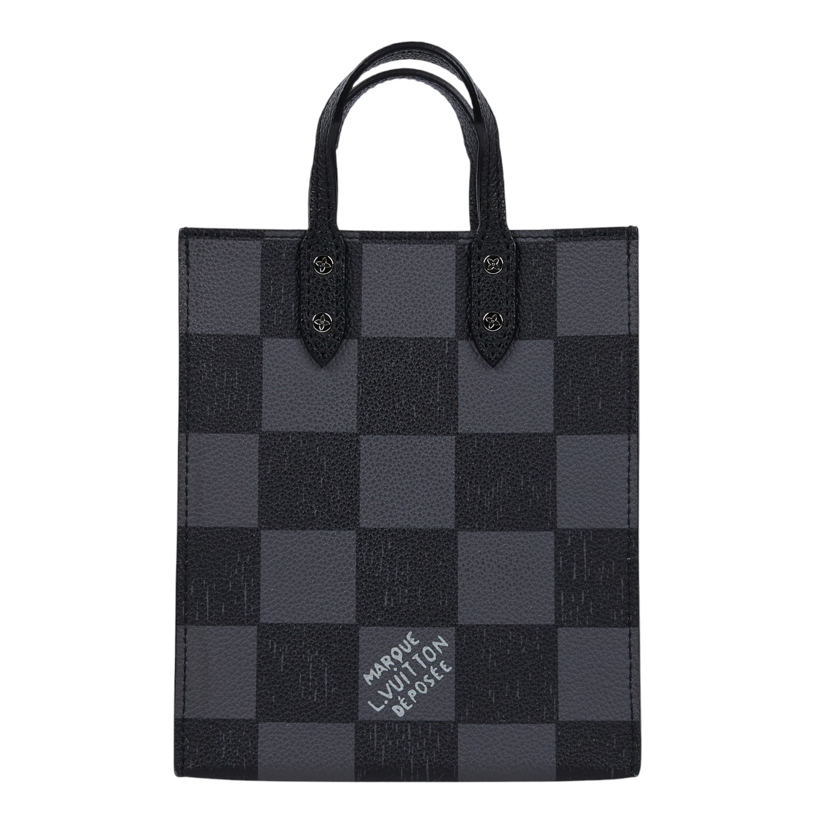 路易威登 LOUIS VUITTON Sac Plat 手提 鏈條包 N60495 晶片款 黑牛棋盤格SAC PLAT 防塵袋