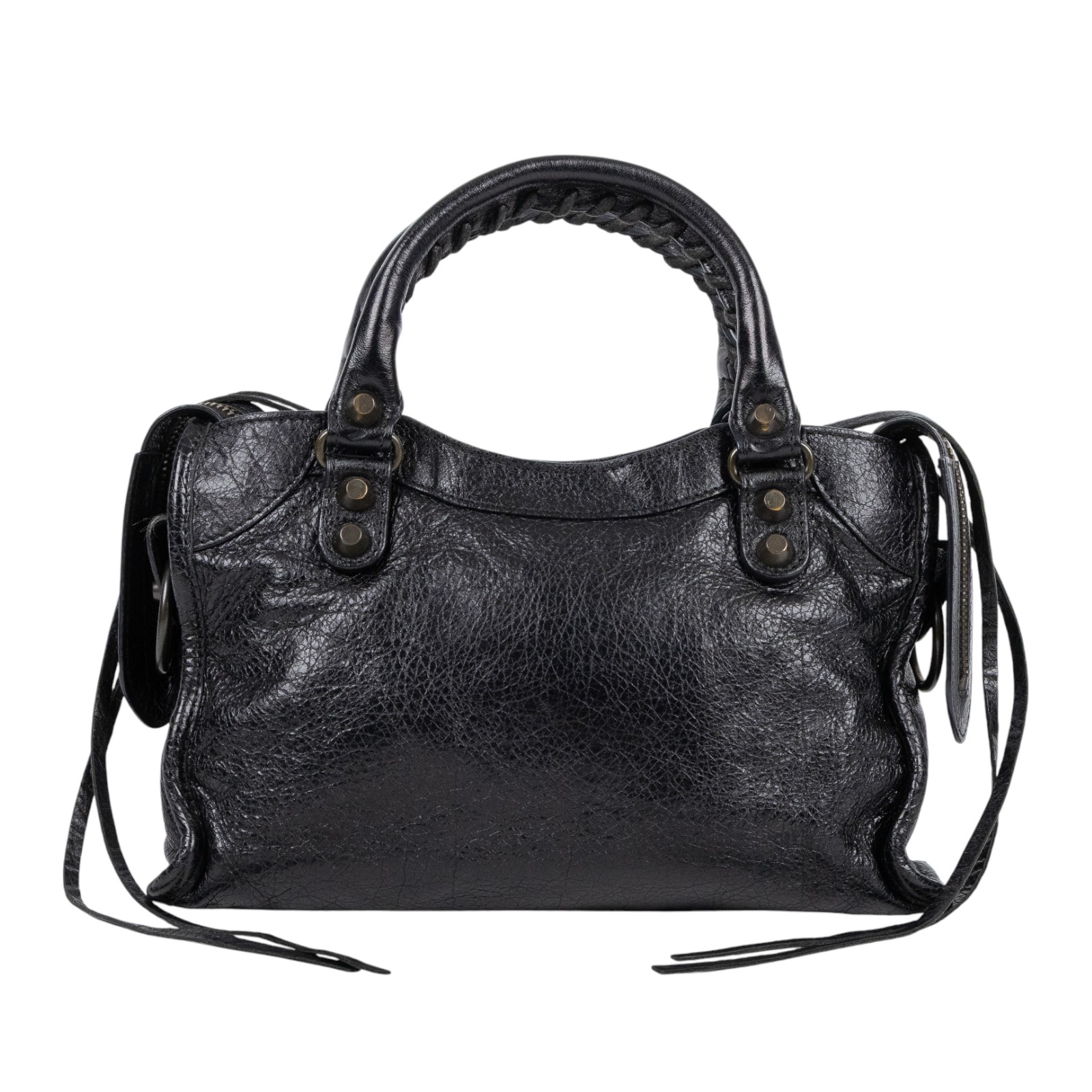 巴黎世家 BALENCIAGA Mini City 機車包 300295D94JN 黑CITY MINI 防塵袋/鏡子