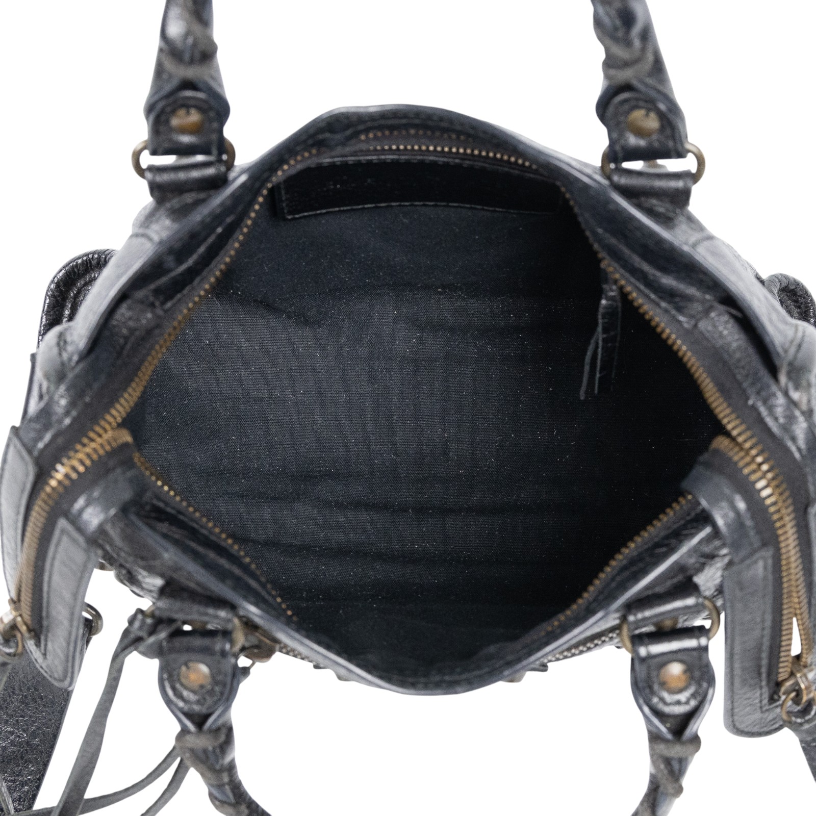 巴黎世家 BALENCIAGA Mini City 機車包 300295D94JN 黑CITY MINI 防塵袋/鏡子