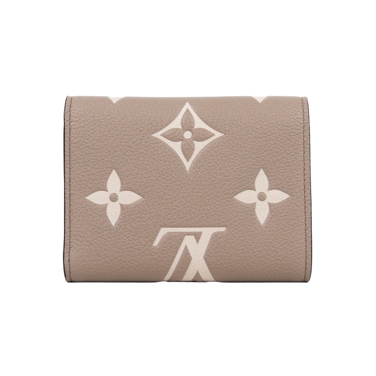 路易威登 LOUIS VUITTON Victorine 錢包 壓花牛皮 灰色奶油色 M81861 晶片款  原廠盒子/防塵袋