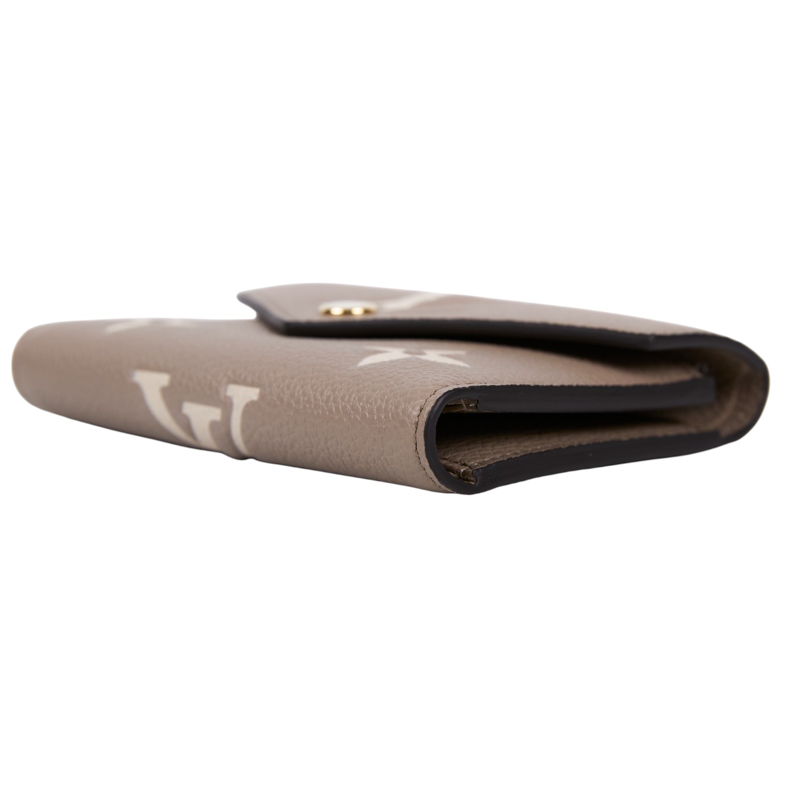 路易威登 LOUIS VUITTON Victorine 錢包 壓花牛皮 灰色奶油色 M81861 晶片款  原廠盒子/防塵袋