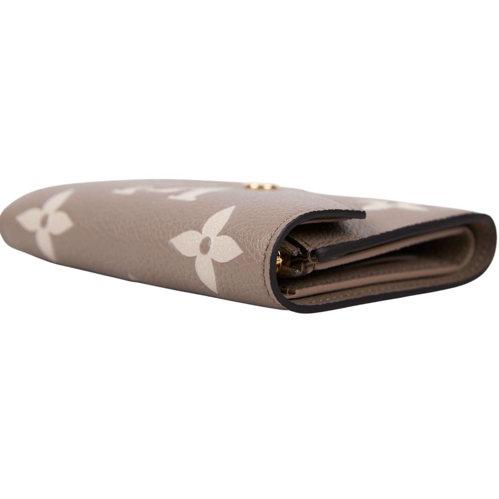 路易威登 LOUIS VUITTON Victorine 錢包 壓花牛皮 灰色奶油色 M81861 晶片款  原廠盒子/防塵袋