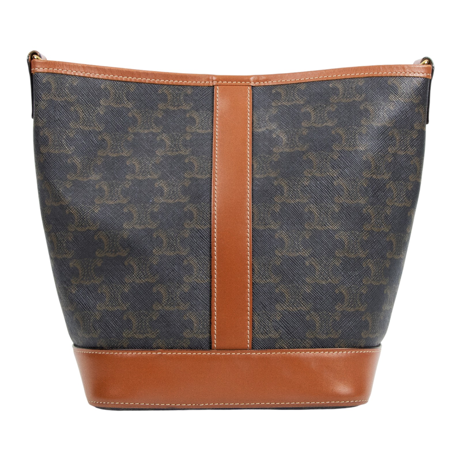 思琳 CELINE Triomphe帆布 小型 Bucket 肩背 水桶包 191442CAS 凱旋門SMALL BUCKET 防塵袋/購買證明