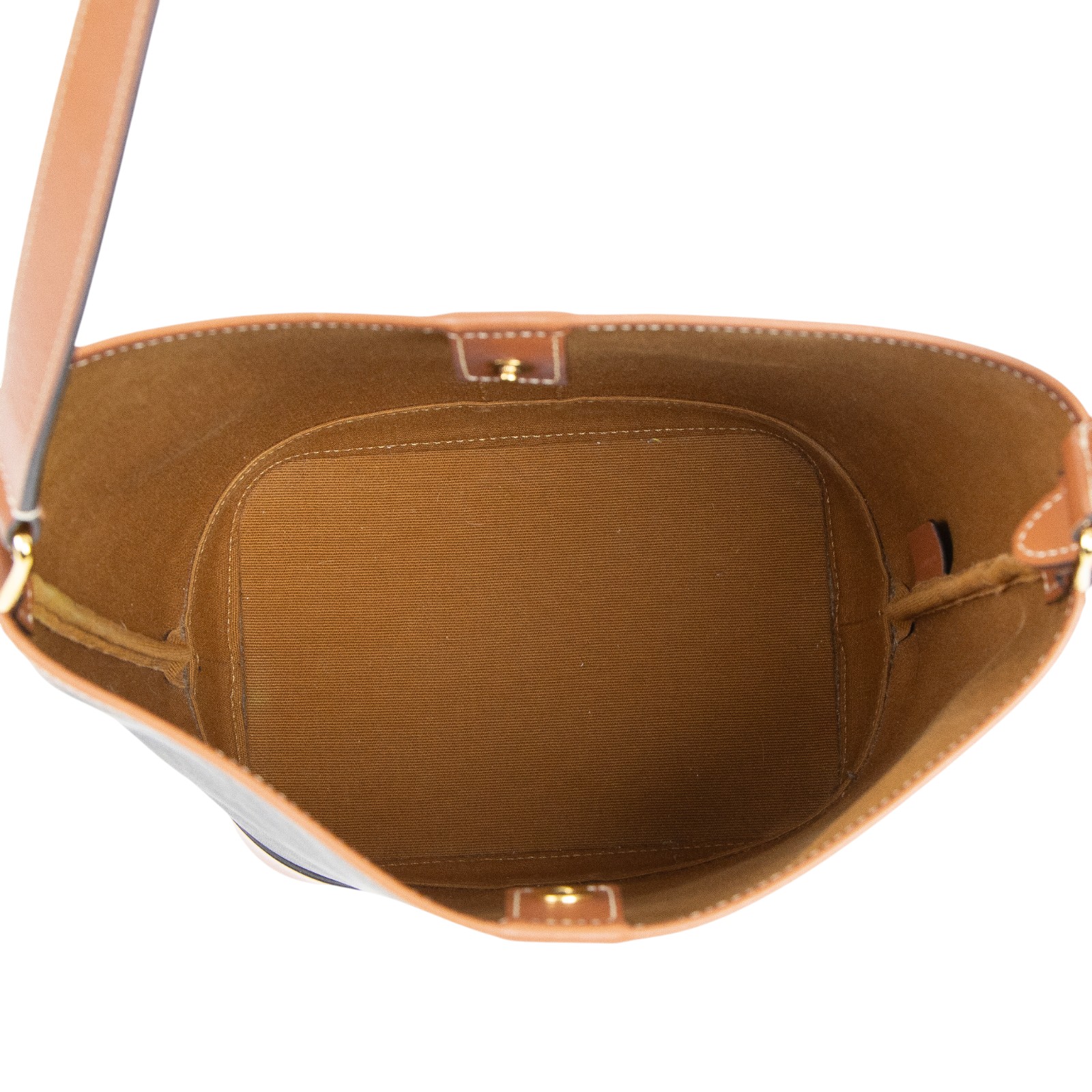 思琳 CELINE Triomphe帆布 小型 Bucket 肩背 水桶包 191442CAS 凱旋門SMALL BUCKET 防塵袋/購買證明