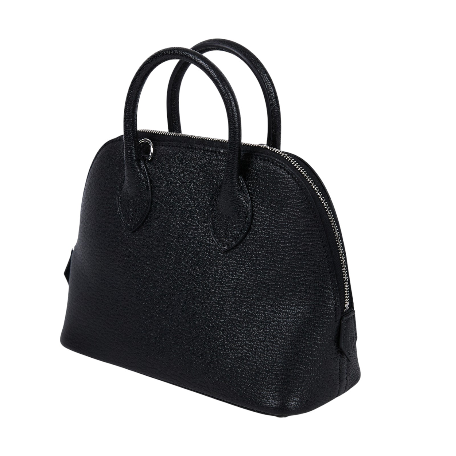 愛馬仕 Hermes Bolide Bag 1923 柏莉包 mini 銀色五金 黑色 H073444CK89 /KIT369AX  防塵袋/原廠盒子/肩揹帶/購買證明影本