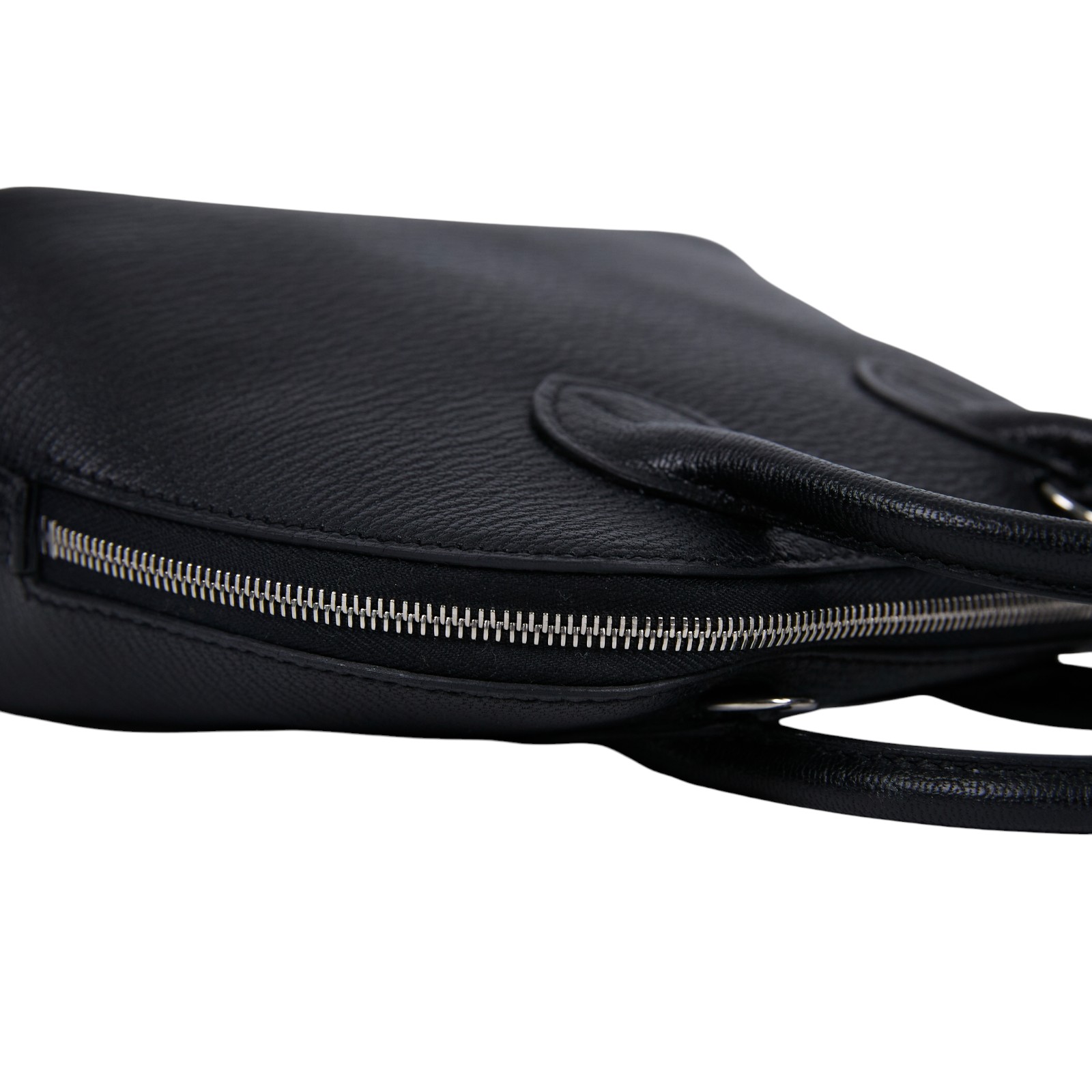 愛馬仕 Hermes Bolide Bag 1923 柏莉包 mini 銀色五金 黑色 H073444CK89 /KIT369AX  防塵袋/原廠盒子/肩揹帶/購買證明影本