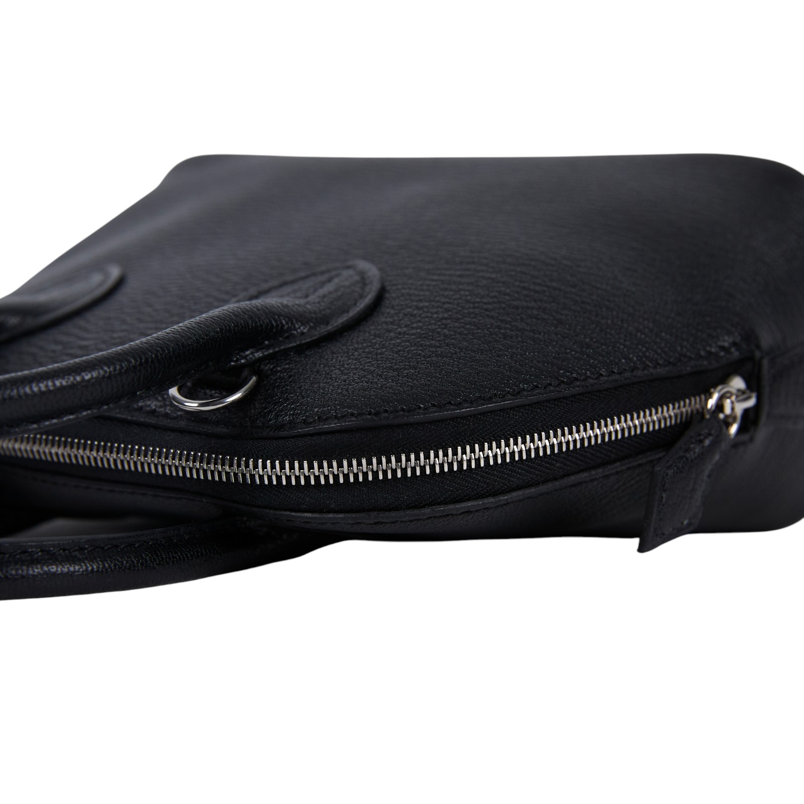 愛馬仕 Hermes Bolide Bag 1923 柏莉包 mini 銀色五金 黑色 H073444CK89 /KIT369AX  防塵袋/原廠盒子/肩揹帶/購買證明影本