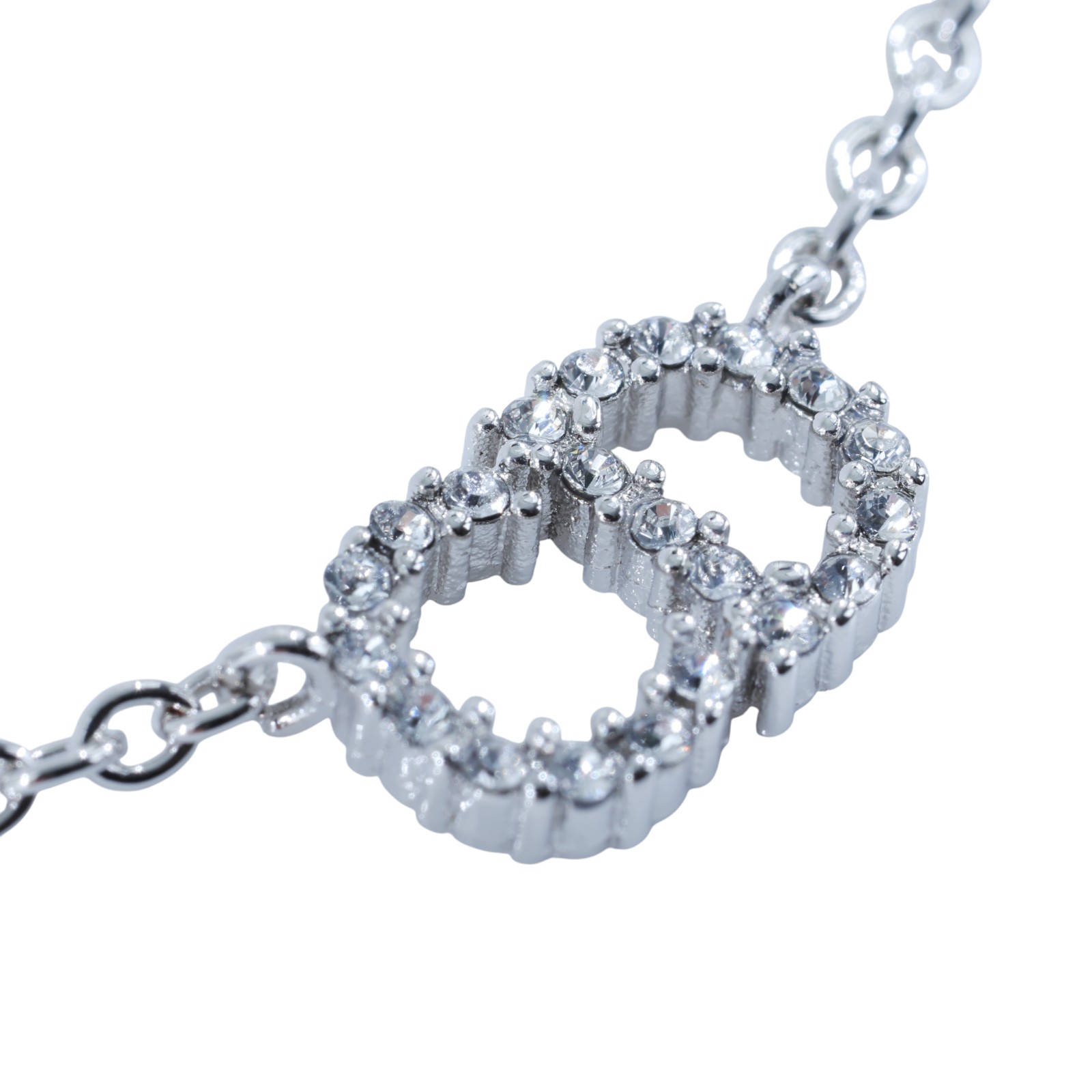 迪奧 CHRISTIAN DIOR Clair D Lune 項鍊 N0717CDLCY CD水鑽項鍊 原廠盒子/防塵袋