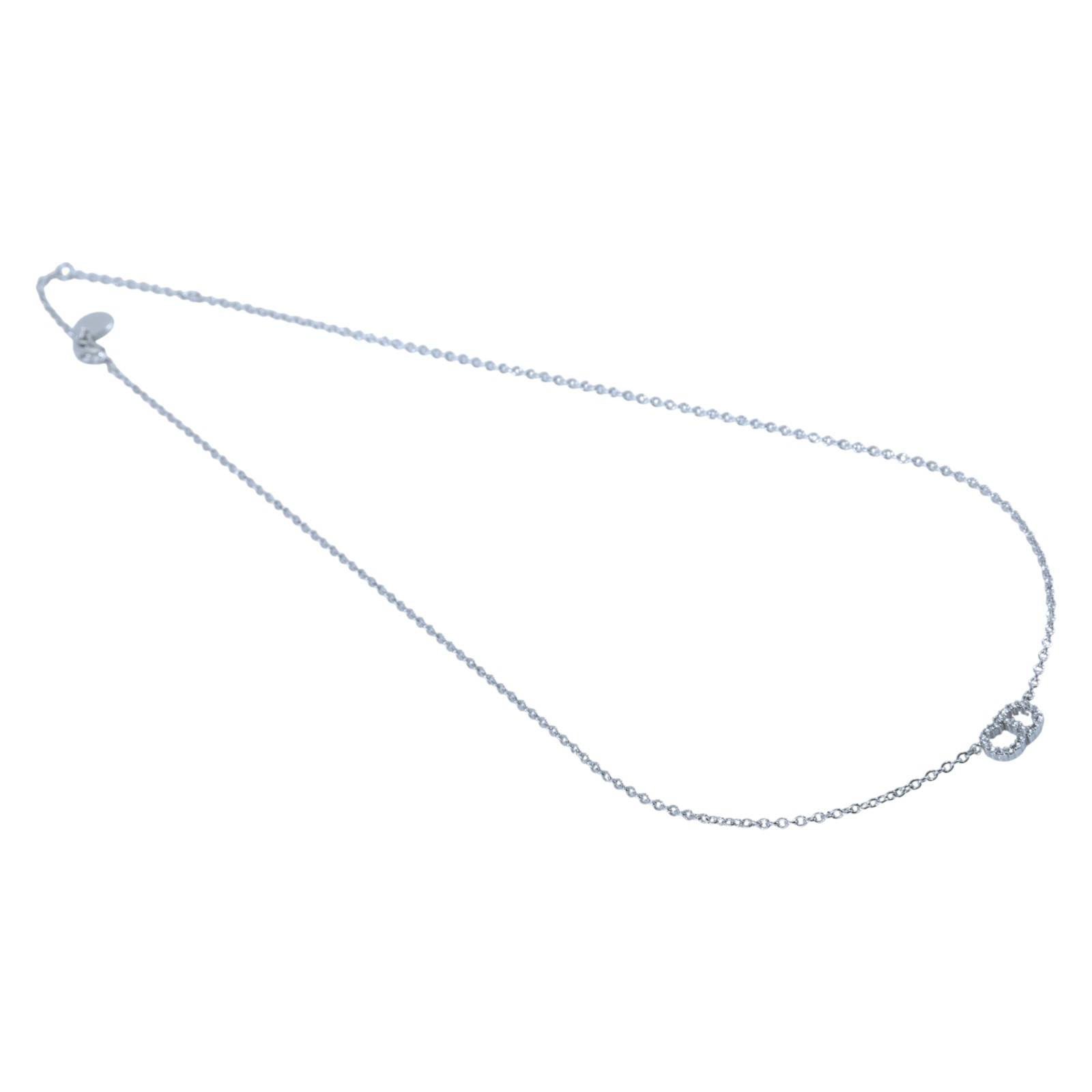 迪奧 CHRISTIAN DIOR Clair D Lune 項鍊 N0717CDLCY CD水鑽項鍊 原廠盒子/防塵袋