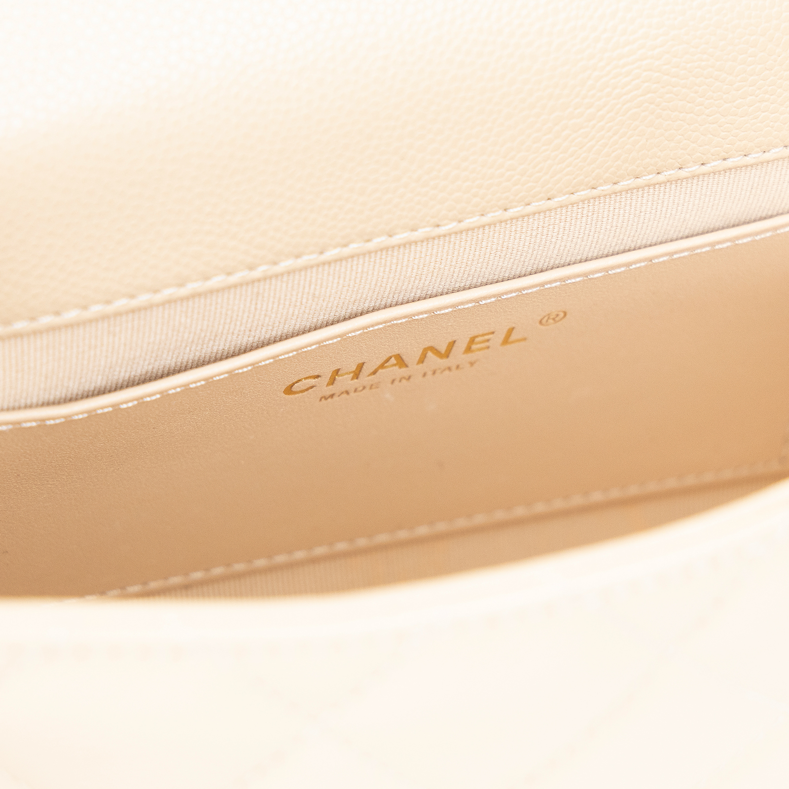 香奈兒 CHANEL CF mini 口蓋包 斜背包 AS5239 晶片款 奶茶荔枝金扣雙金鍊包 防塵袋