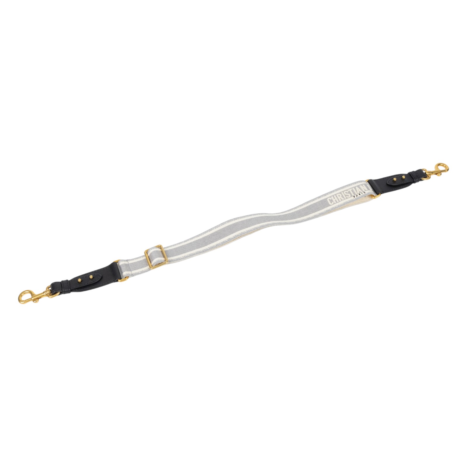 羅意威 LOEWE 可調式肩背帶 S8557CBTE 灰SADDLE可調式刺繡背帶 防塵袋