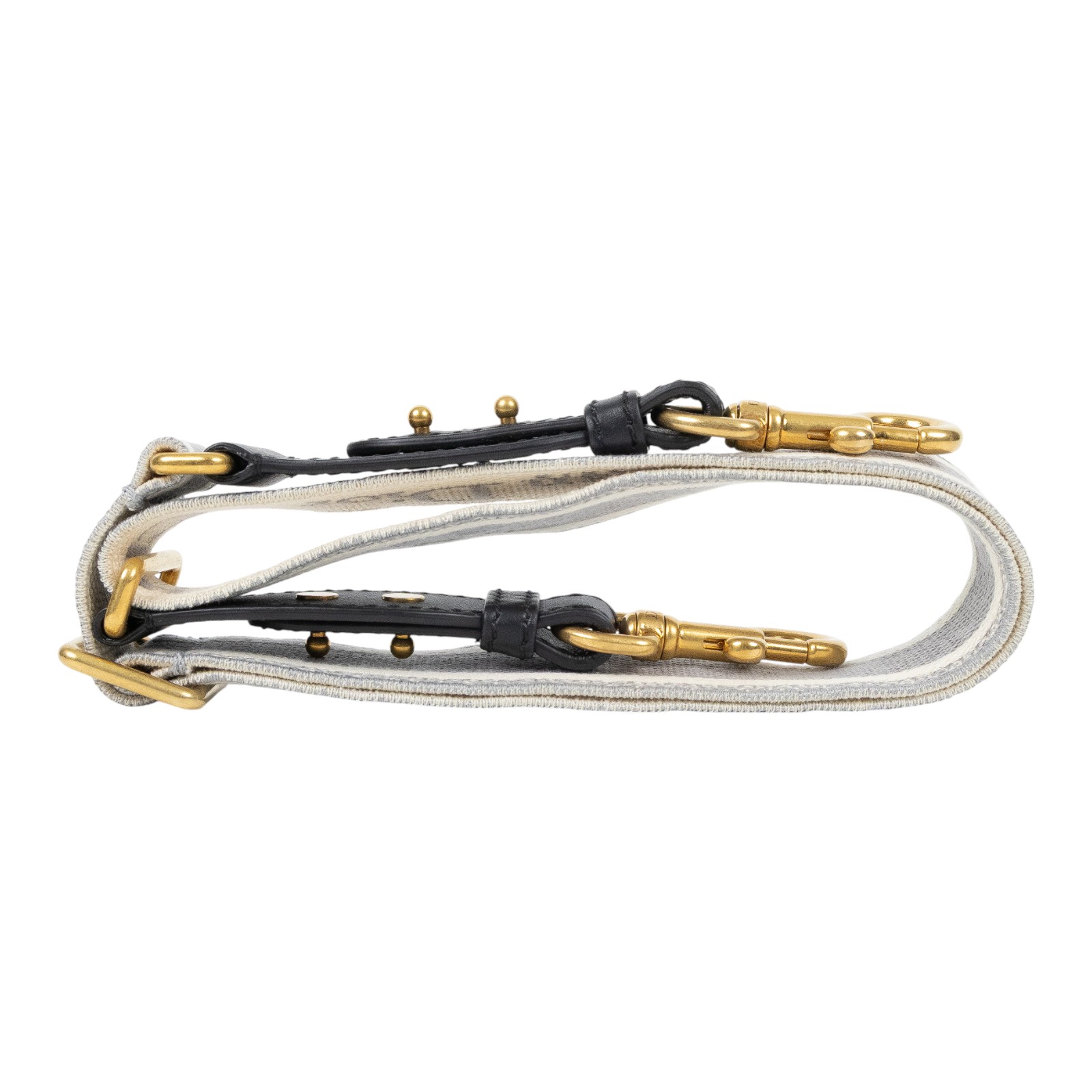 羅意威 LOEWE 可調式肩背帶 S8557CBTE 灰SADDLE可調式刺繡背帶 防塵袋