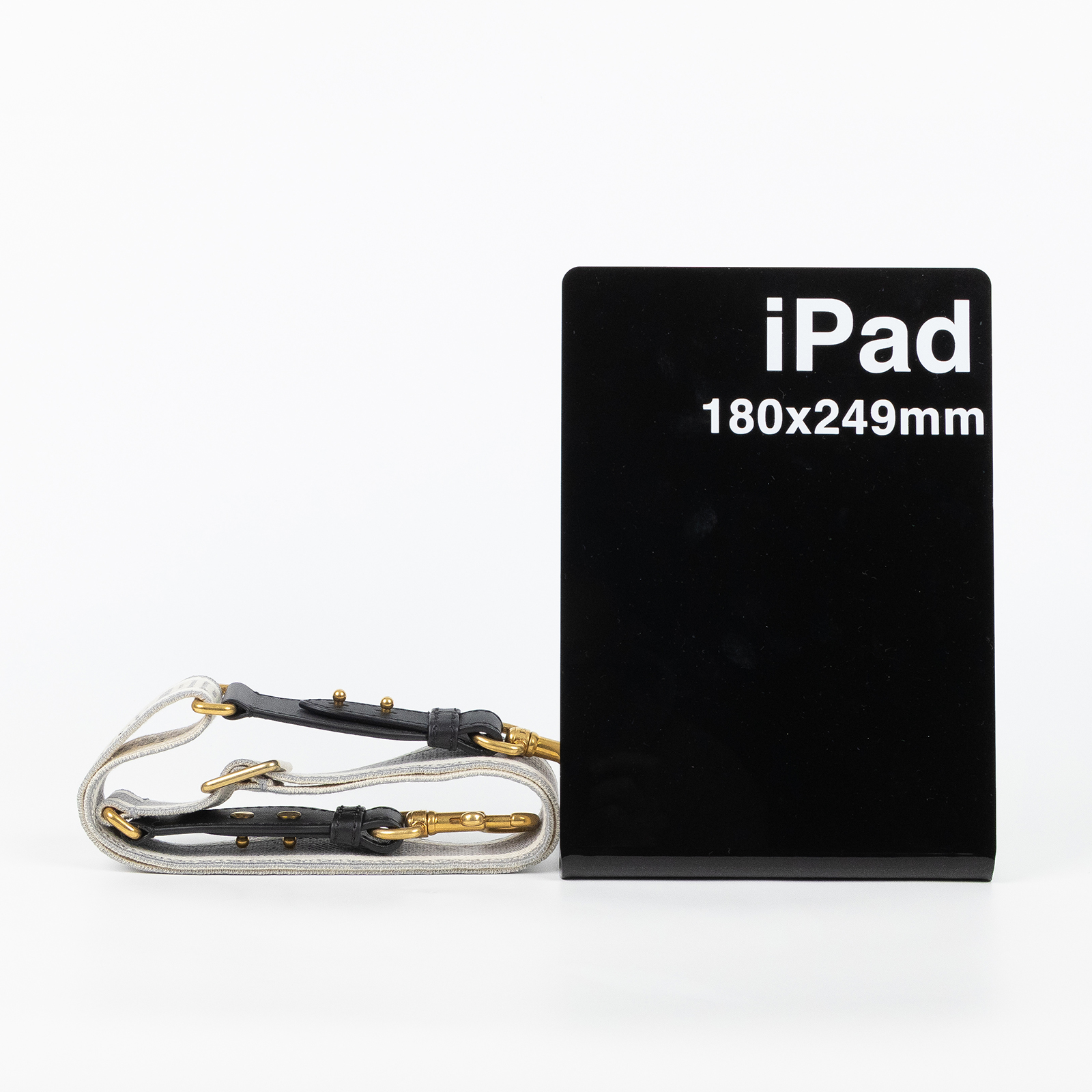 羅意威 LOEWE 可調式肩背帶 S8557CBTE 灰SADDLE可調式刺繡背帶 防塵袋