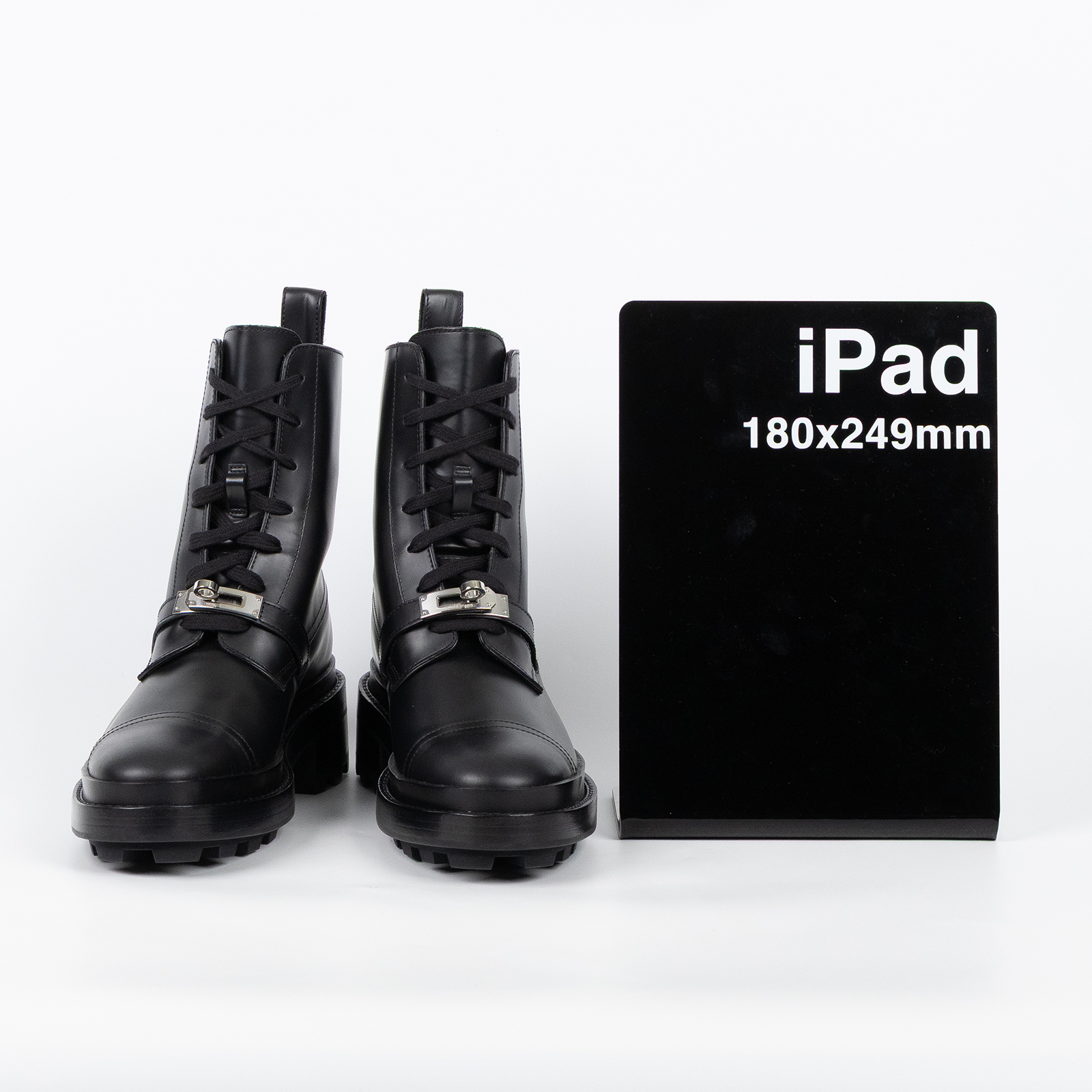 愛馬仕 Hermes Kelly 亮面小牛皮短靴 H222070Zv02370 /WS22207OZ 2305 黑KELLY 靴 原廠盒子/防塵袋/鞋帶