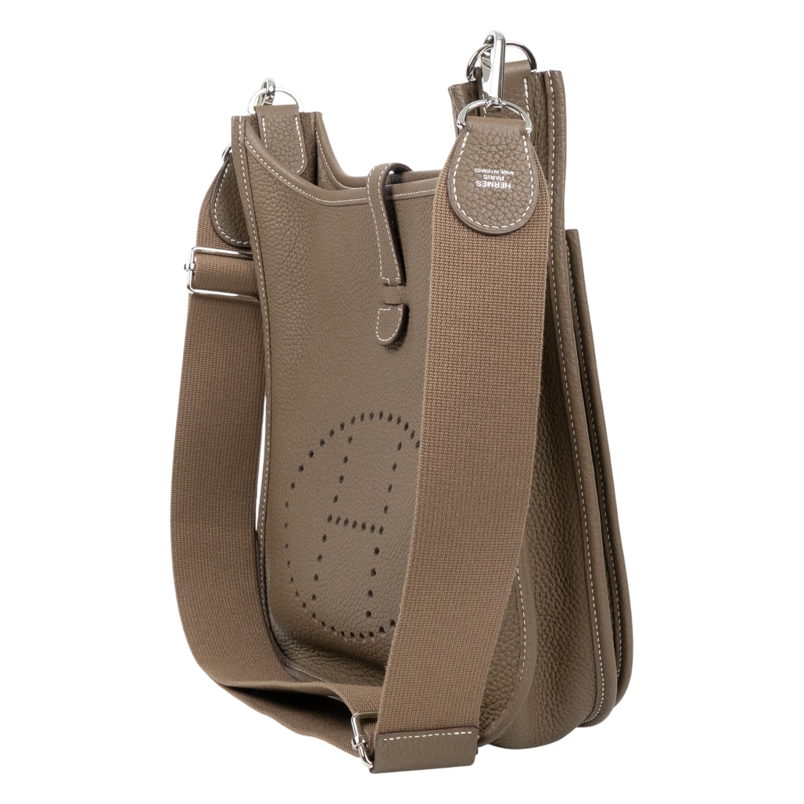 愛馬仕 Hermes Evelyne Bag 伊芙琳包 29 馬蹄型 大象灰 H056277CK18 /Y BS 002  原廠盒子/防塵袋/購買證明