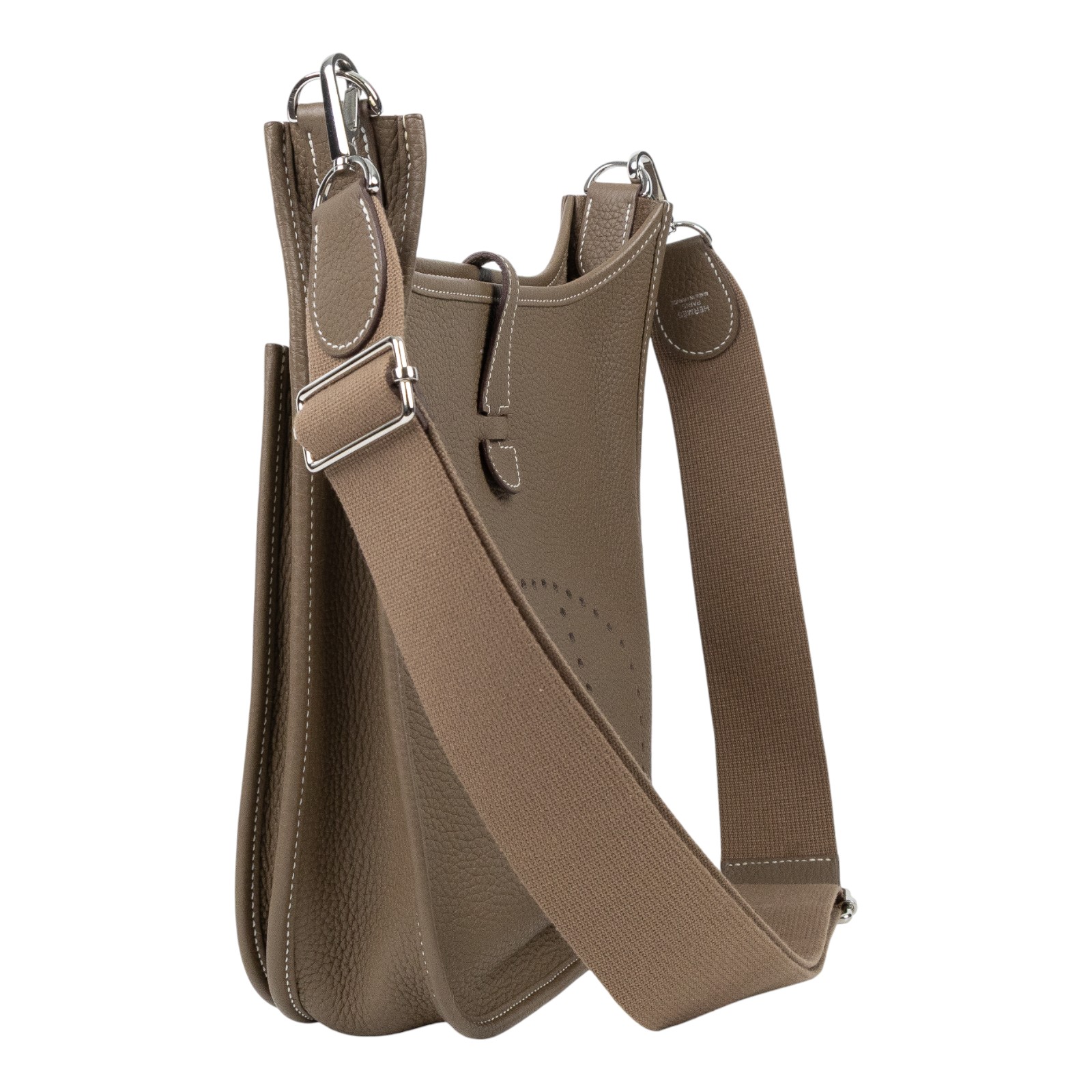 愛馬仕 Hermes Evelyne Bag 伊芙琳包 29 馬蹄型 大象灰 H056277CK18 /Y BS 002  原廠盒子/防塵袋/購買證明