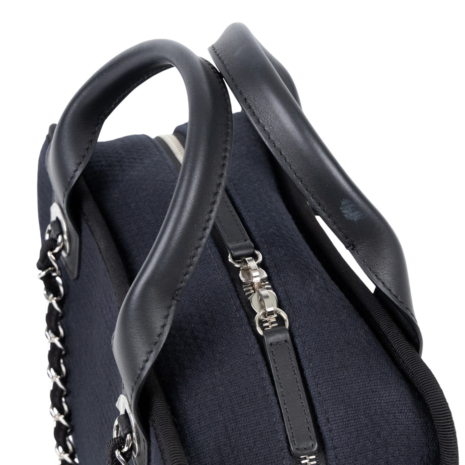 香奈兒 CHANEL DEAUVILLE 沙灘 托特包 A92749 B07300 晶片款 黑帆布DEAUVILLE保齡球包 原廠盒子/防塵袋/購買證明