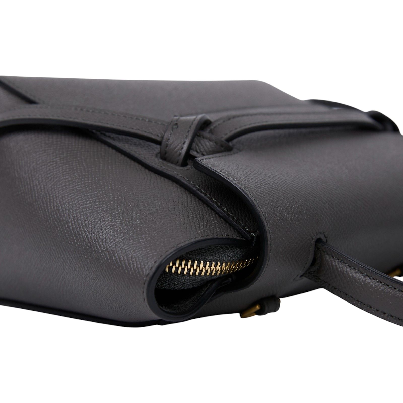 思琳 CELINE 珠地小牛皮 袖珍型 Belt 手袋 189003ZVA 灰鯰魚包NANO 防塵袋/購買證明