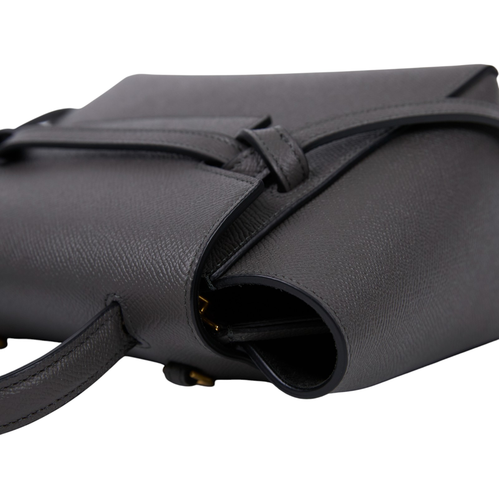 思琳 CELINE 珠地小牛皮 袖珍型 Belt 手袋 189003ZVA 灰鯰魚包NANO 防塵袋/購買證明