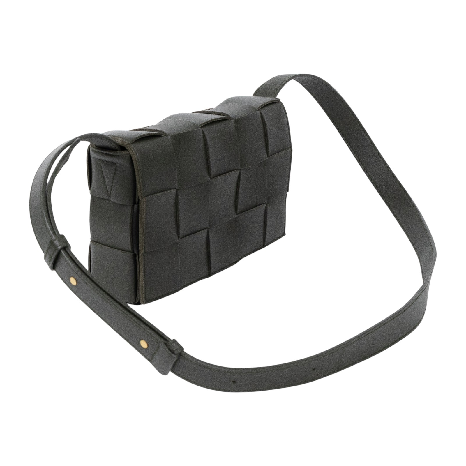 寶緹嘉 BOTTEGA VENETA Cassette 斜挎包 578004VMAY1 墨綠色CASSETTE 防塵袋/購買證明