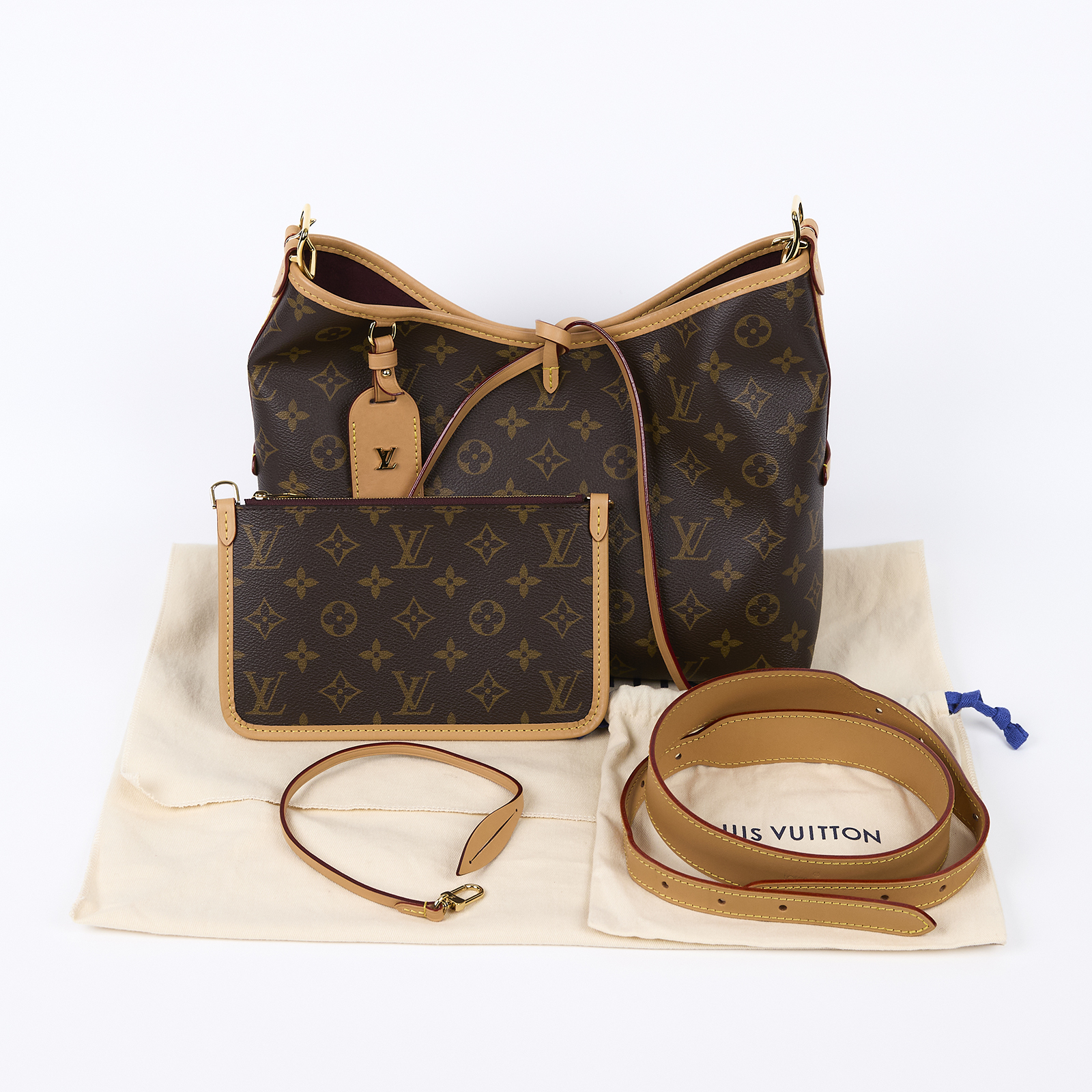 路易威登 LOUIS VUITTON CarryAll PM 原花 肩背包 M46203 晶片款 原花CARRYALL PM 防塵袋/內袋