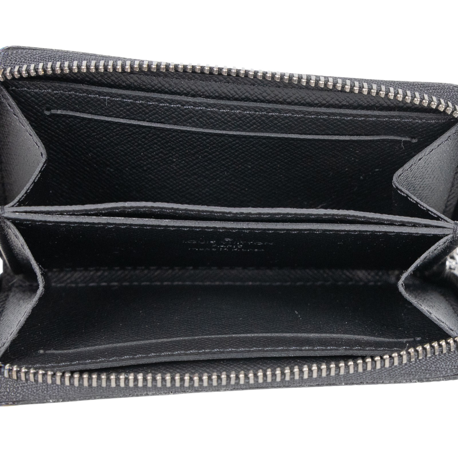 路易威登 LOUIS VUITTON Eclipse 錢包 卡夾 M81662 晶片款 黑原花拉鍊零錢卡包 原廠盒子/防塵袋/購買證明