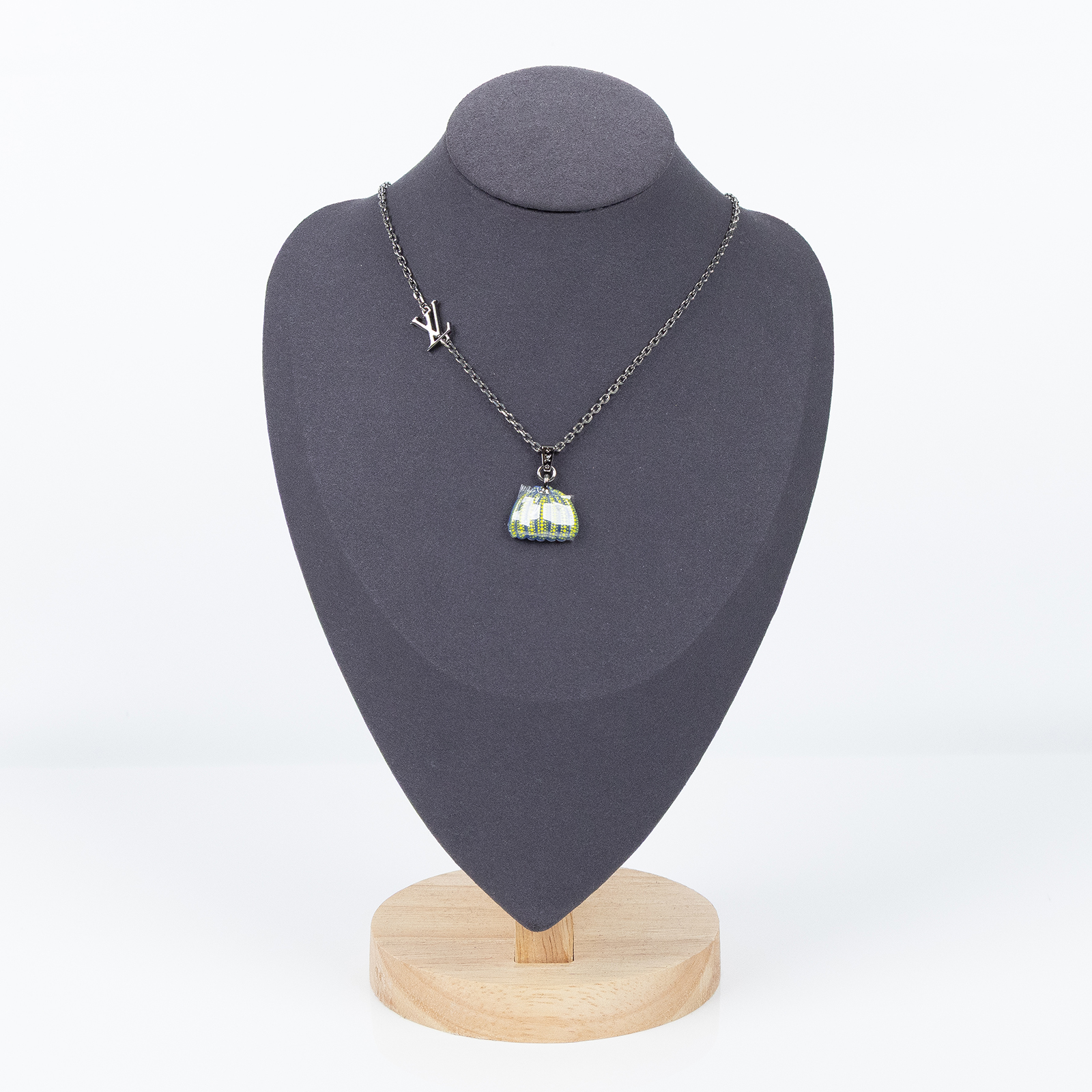 路易威登 LOUIS VUITTON LV x YK Pumpkin 草間彌生 項鍊 M01139 草間彌生藍黃南瓜項鍊 原廠盒子/防塵袋