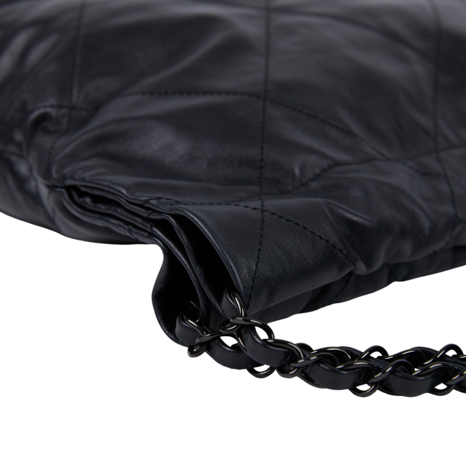 香奈兒 CHANEL 22 小型 束口包 AS3260 B09220 晶片款 黑SO BLACK 22包 小號 原廠盒子/防塵袋/購買證明/內袋