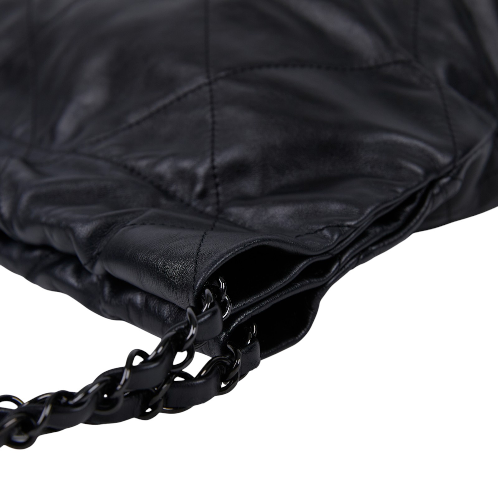 香奈兒 CHANEL 22 小型 束口包 AS3260 B09220 晶片款 黑SO BLACK 22包 小號 原廠盒子/防塵袋/購買證明/內袋