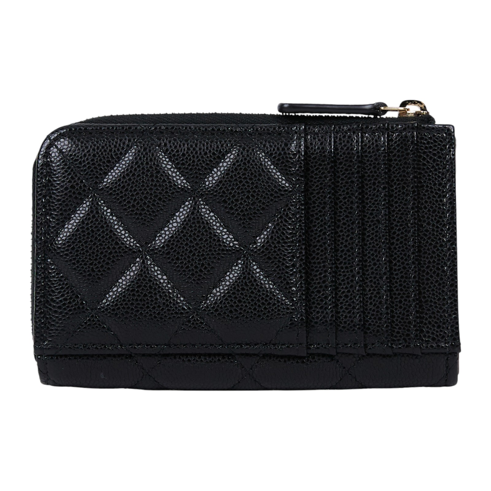 香奈兒 CHANEL CC logo 菱格紋 拉鍊 卡夾 零錢包 AP3179 B10583 晶片款 黑荔枝L拉鍊卡包 原廠盒子/購買證明影本