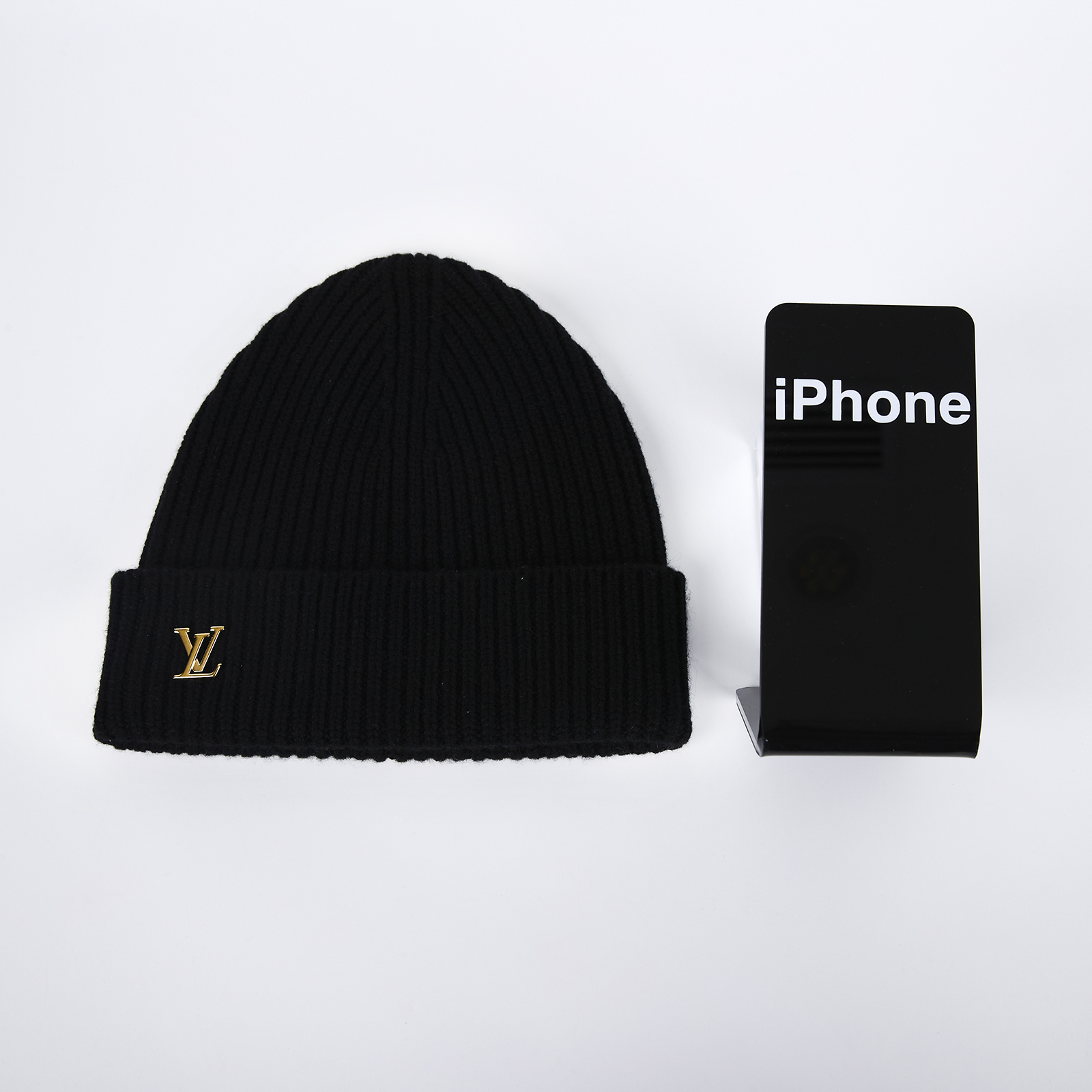 路易威登 LOUIS VUITTON LV Spark 毛帽 黑色 M77877 黑 Spark 毛帽 原廠盒子