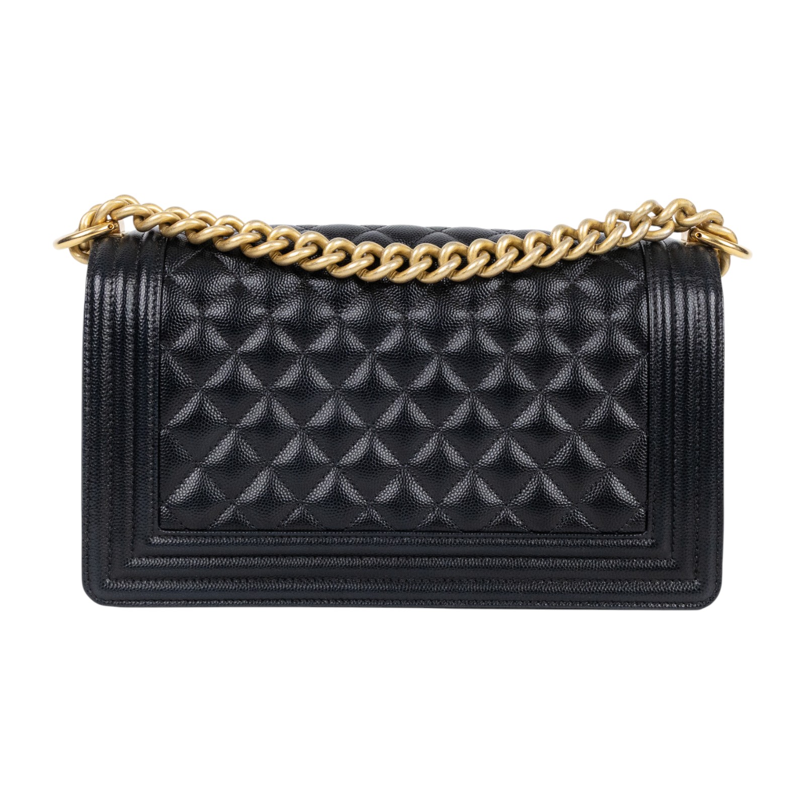 香奈兒 CHANEL Boy 25 口蓋包 A67086 晶片款 黑荔枝金扣BOY25 原廠盒子防塵袋