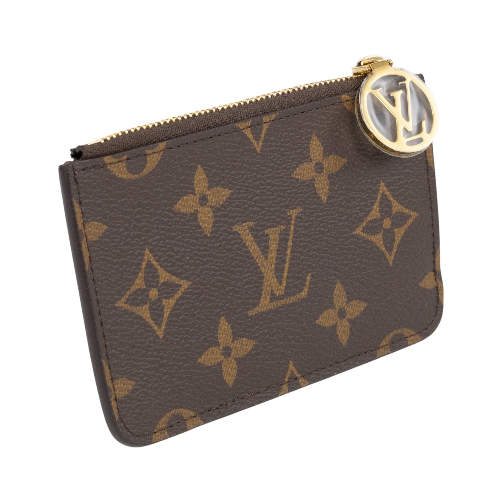 路易威登 LOUIS VUITTON Romy 名片夾 經典帆布 棕色 M81880 晶片款 棕色Romy 名片夾 原廠盒子/防塵袋/購買證明