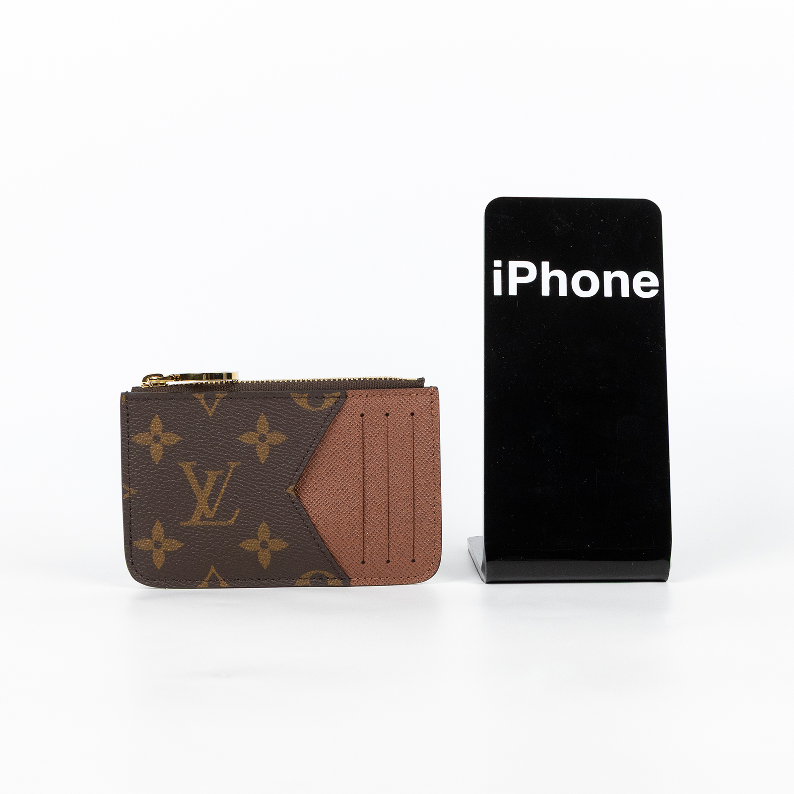 路易威登 LOUIS VUITTON Romy 名片夾 經典帆布 棕色 M81880 晶片款 棕色Romy 名片夾 原廠盒子/防塵袋/購買證明