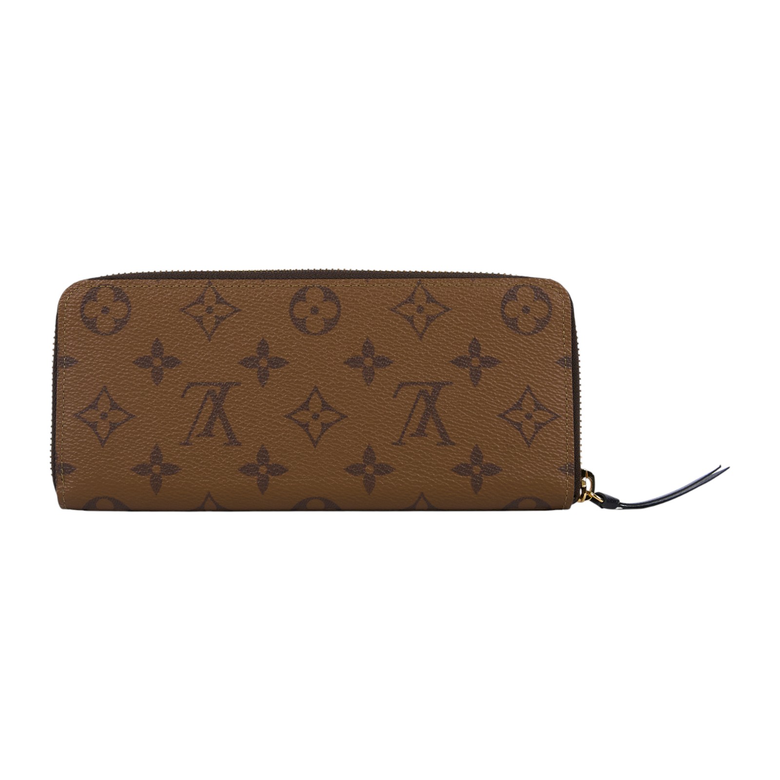 路易威登 LOUIS VUITTON Clémence 錢包 拉鍊 長夾 Monogram Reverse塗層帆布 M82336 晶片款  無附屬品