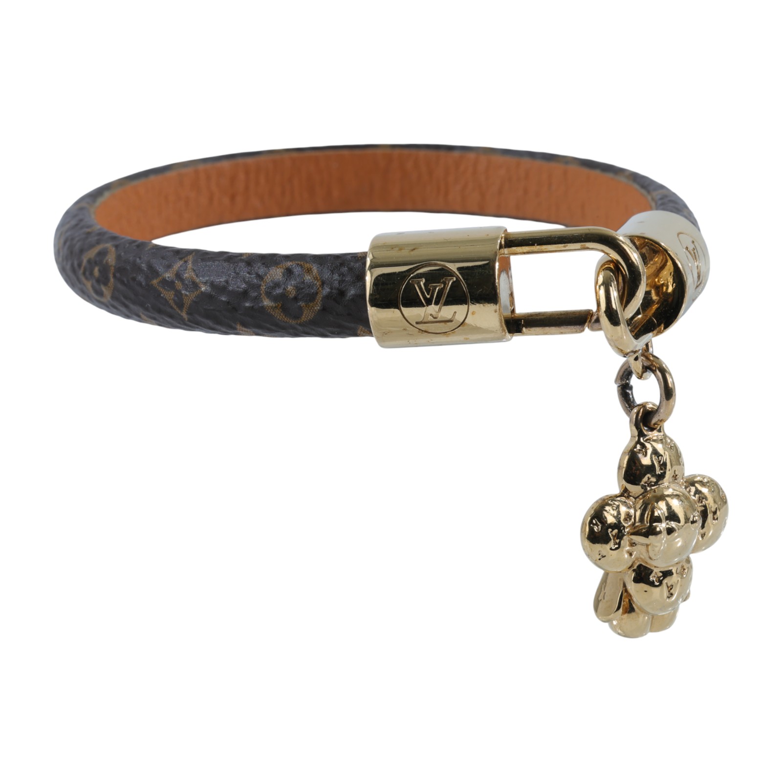 路易威登 LOUIS VUITTON 老花 Vivienne 手環 M6773F 原花Vivienne手環 原廠盒子/防塵袋