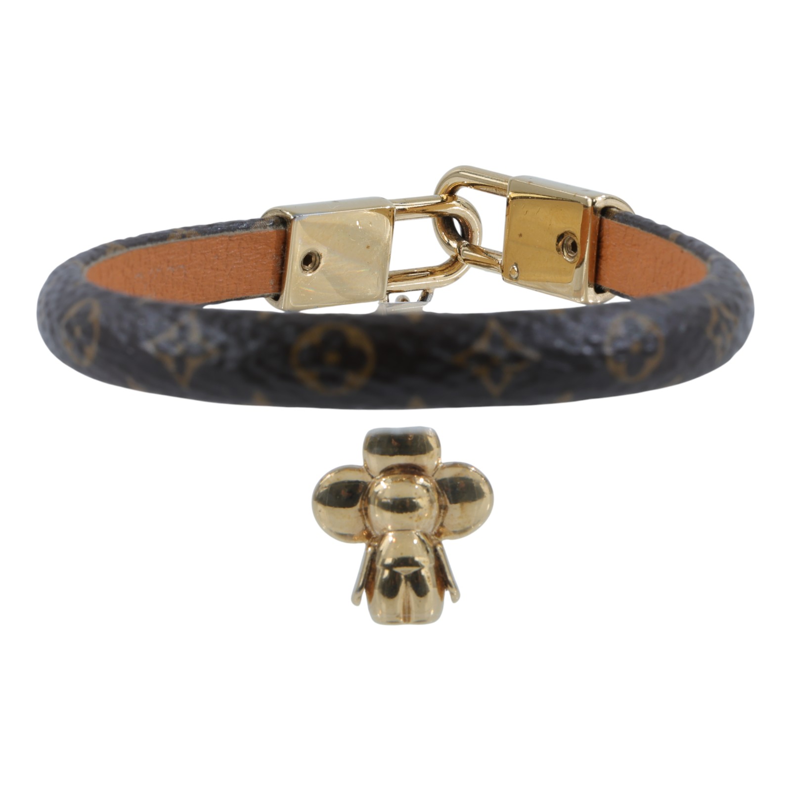 路易威登 LOUIS VUITTON 老花 Vivienne 手環 M6773F 原花Vivienne手環 原廠盒子/防塵袋