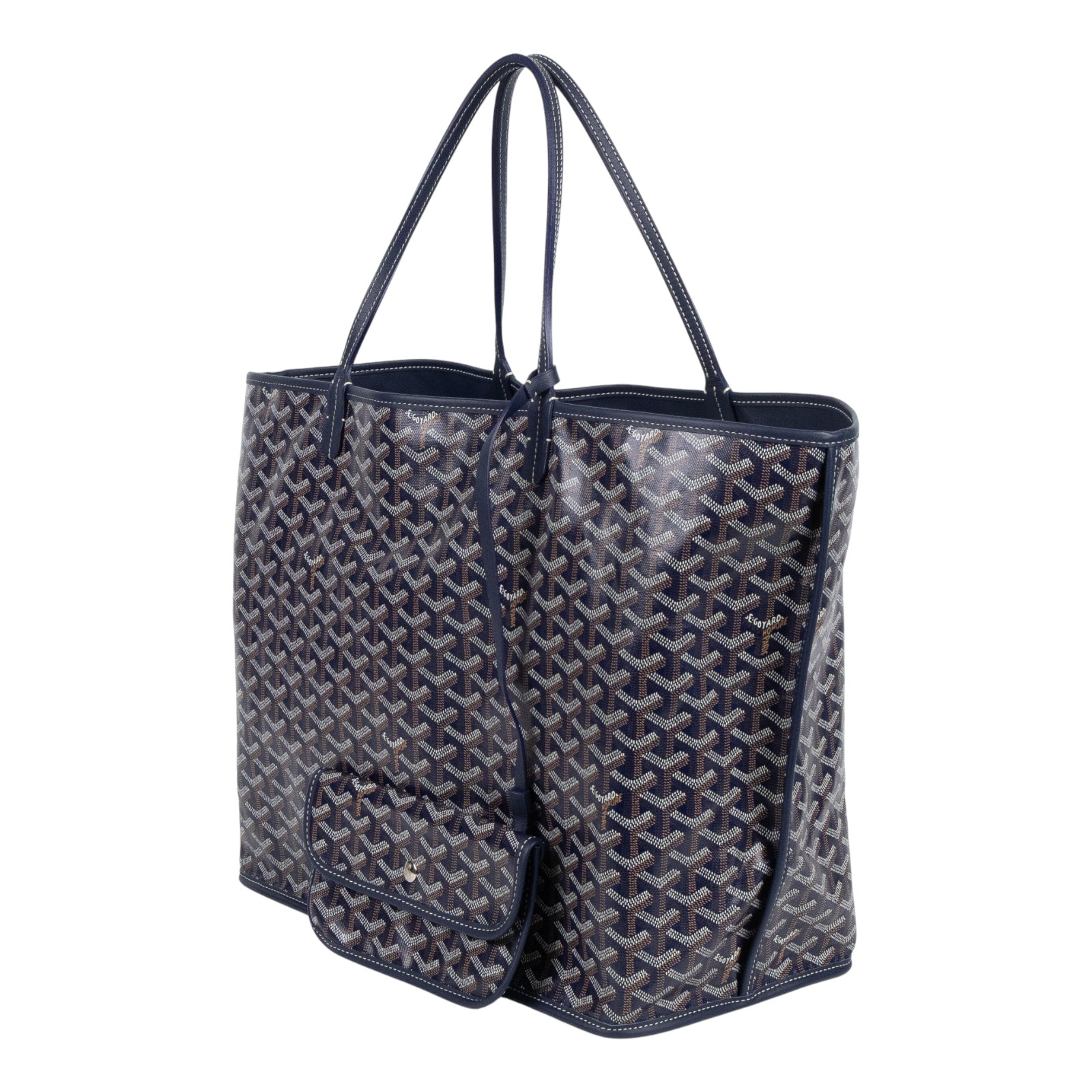 高雅德 GOYARD Saint Louis GM Bag 托特包 STLOUIGMLTY 海軍藍ST.LOUIS GM 防塵袋/內袋/購買證明
