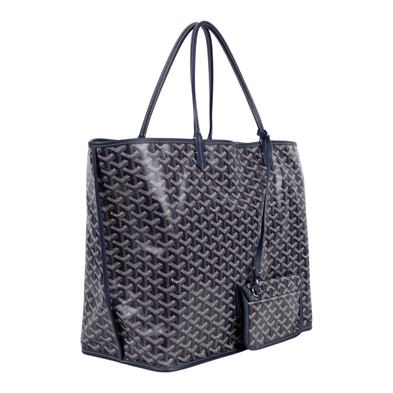 高雅德 GOYARD Saint Louis GM Bag 托特包 STLOUIGMLTY 海軍藍ST.LOUIS GM 防塵袋/內袋/購買證明